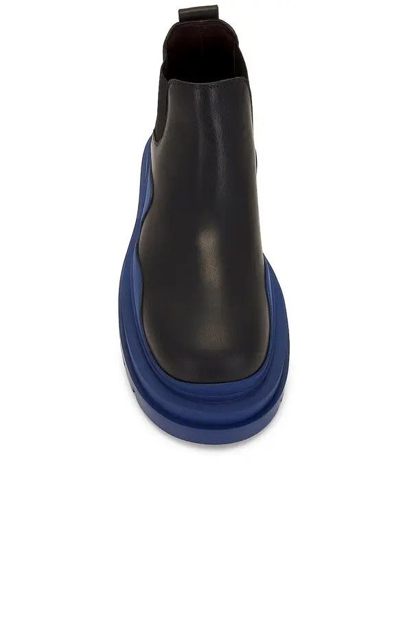 Bottega Veneta o1n1vont0924 Cruise Blue Sole Tire Ankle Chelsea Boot Black Size US 10 / EU 43 - 4 Thumbnail