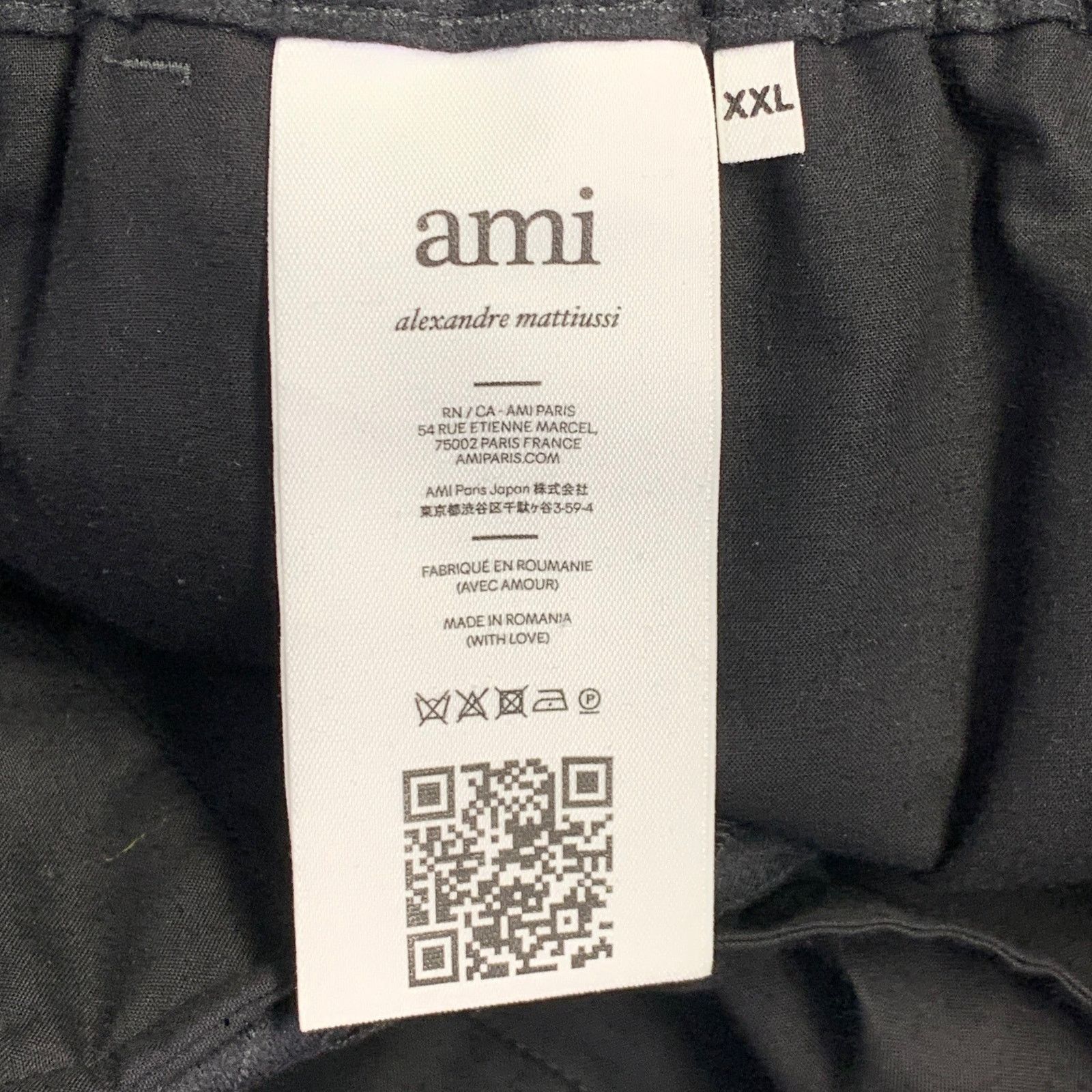 AMI Size XXL Grey White Pinstripe Virgin Wool Dress Pants Size US 35 - 5 Thumbnail