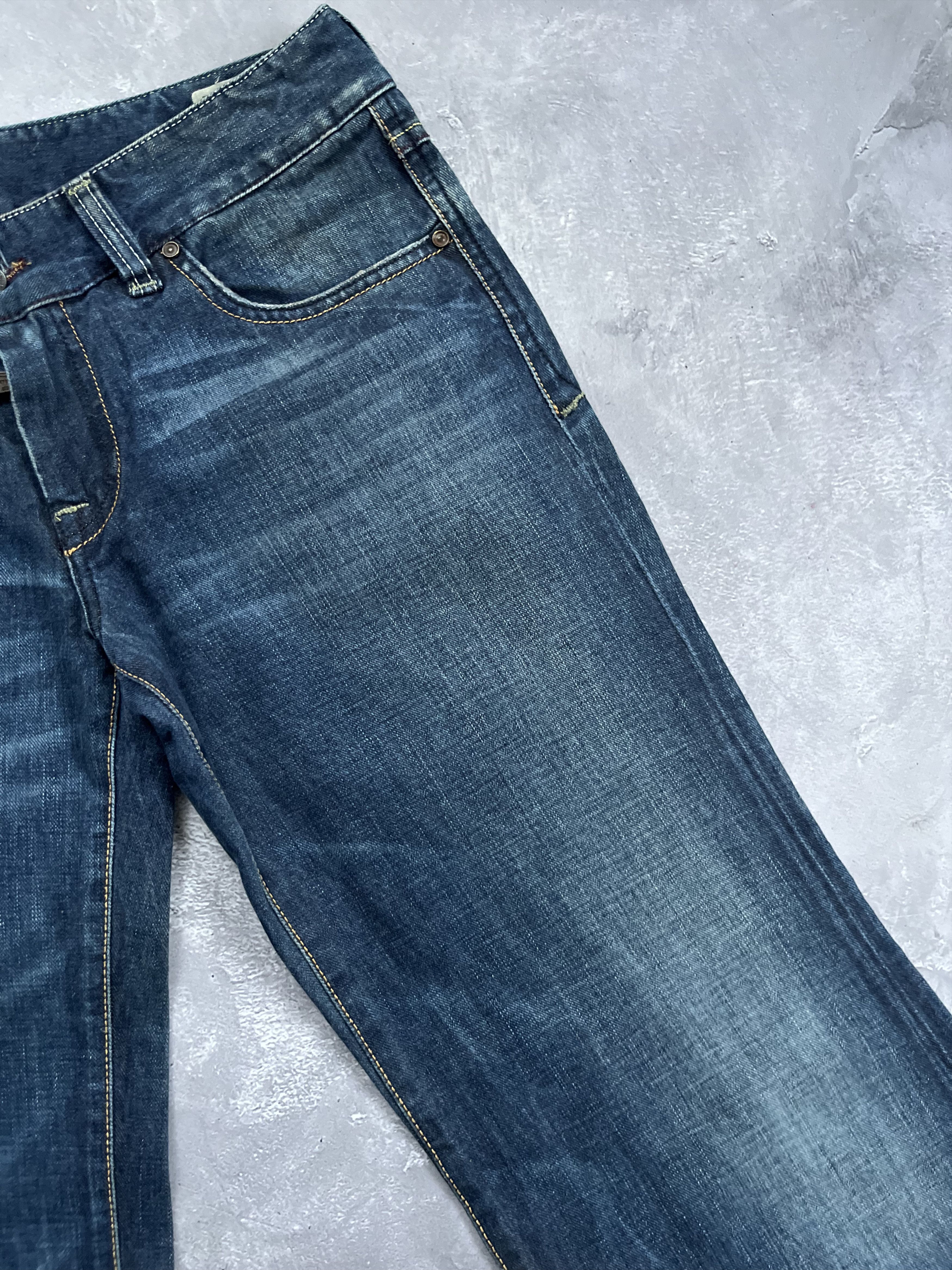 Diesel DIESEL PACEE BLUE JEANS Wide Leg Logo Embroidered Vintage Size 30" / US 8 / IT 44 - 9 Thumbnail