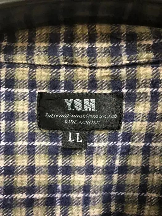 Vintage Vintage Y.O.M Plaid Tartan Flannel Shirt 👕 Size US L / EU 52-54 / 3 - 3 Thumbnail