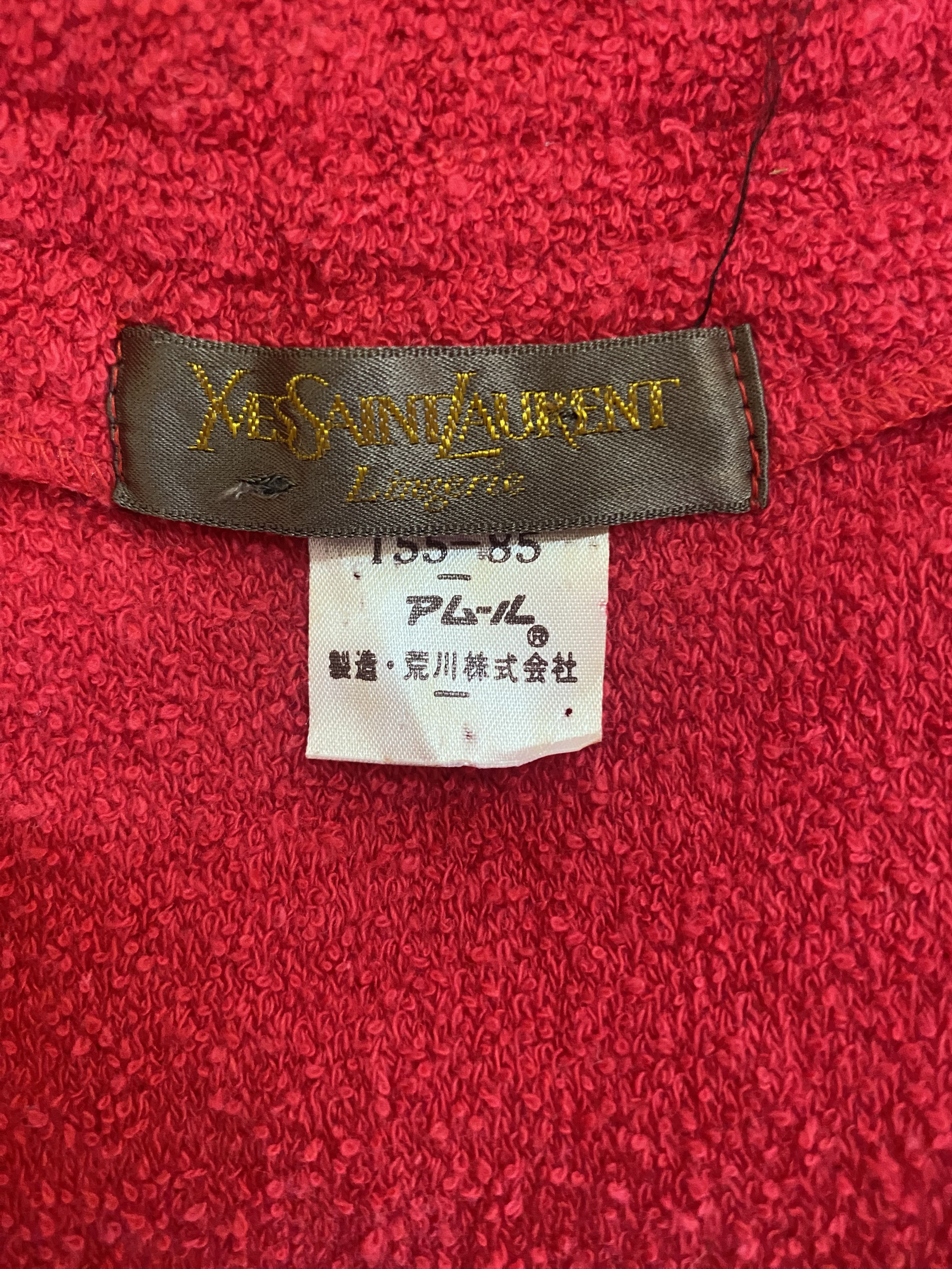 Saint Laurent Paris × Yves Saint Laurent Yves Saint Laurent belt terry cloth bathroom Size M / US 6-8 / IT 42-44 - 8 Thumbnail