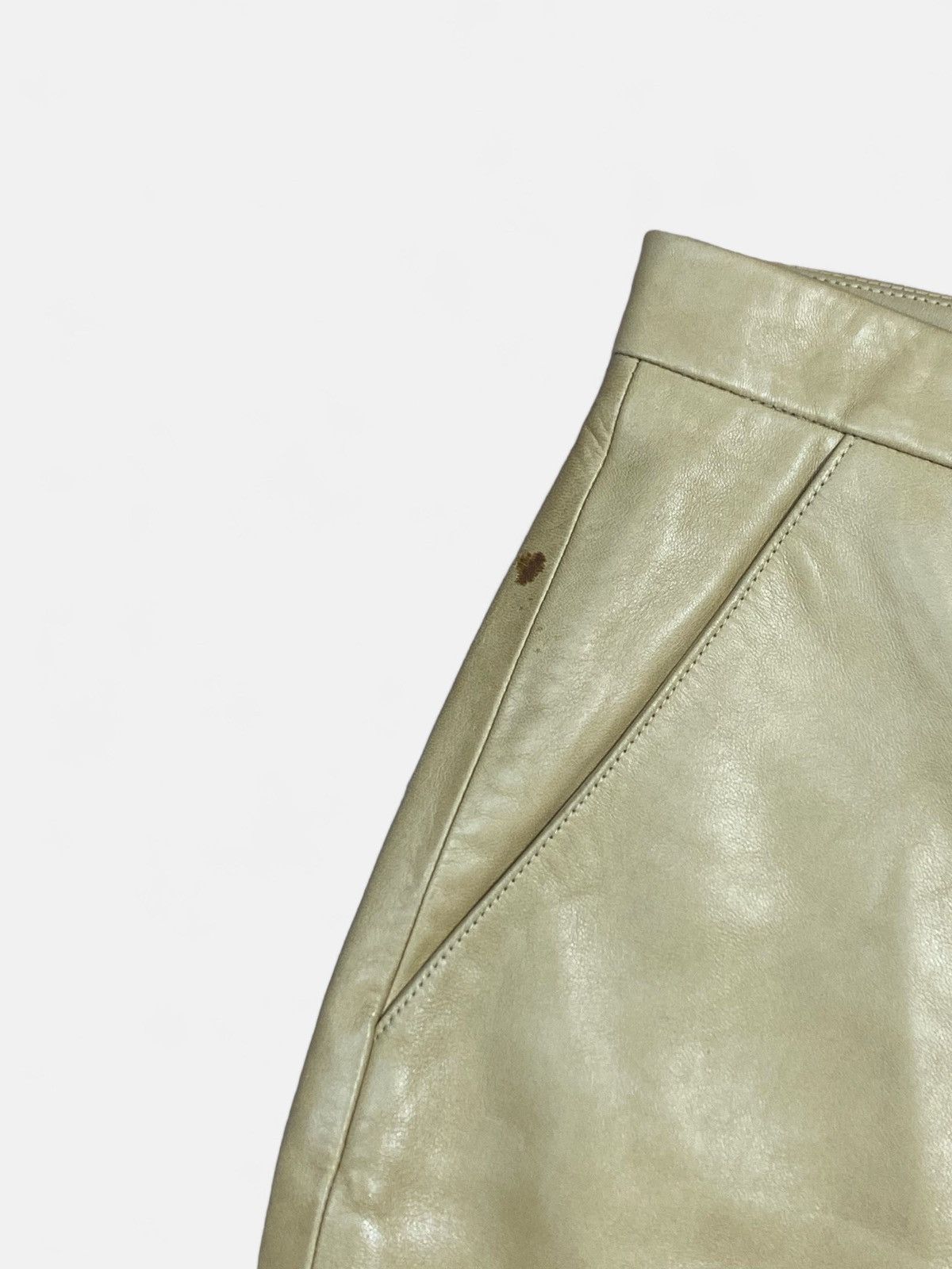 Givenchy Givenchy Paris - Leather Button Pants Size 26" / US 2 / IT 38 - 5 Thumbnail