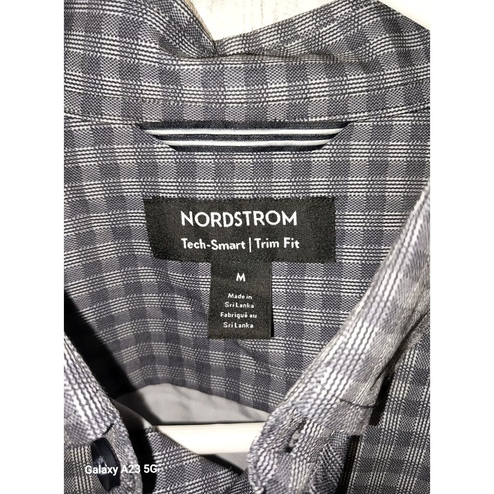 Nordstrom Nordstrom Shirt Men Medium Blue Check Button-Down Collared 30in Regular Fit Shirt Size US M / EU 48-50 / 2 - 2 Thumbnail