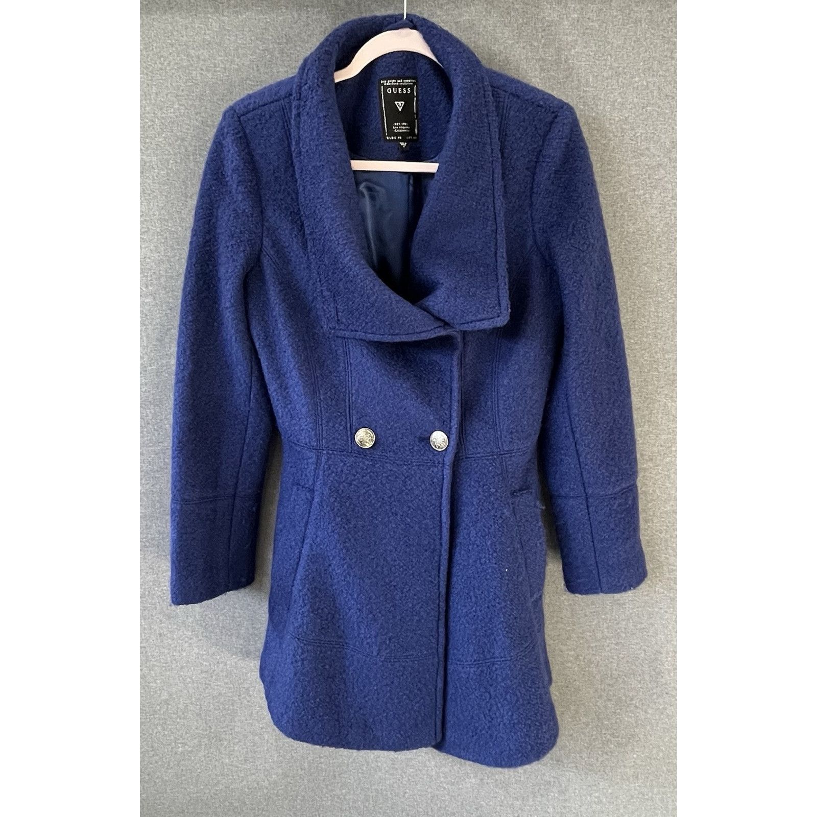 Guess Guess Cotton Blend Blue coat Lined size S Size S / US 4 / IT 40 - 1 Thumbnail