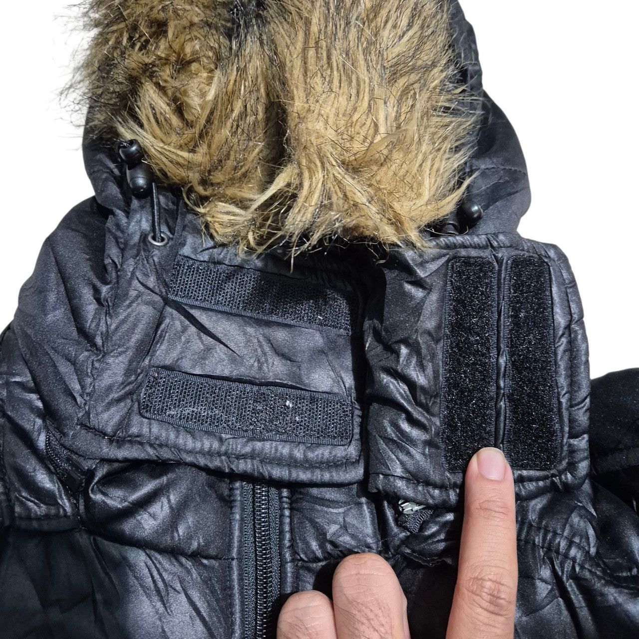 Japanese Brand Nota bene ifsixwasnine fur hoodie puffer jacket Size US L / EU 52-54 / 3 - 8 Thumbnail