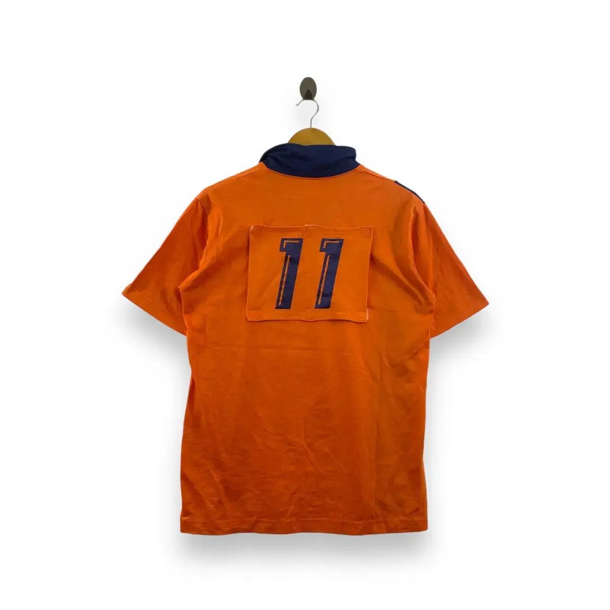 Mizuno Vintage MIZUNO JASPO HOKA 11 Made In Japan Jersey Polo Tee Size US L / EU 52-54 / 3 - 4 Thumbnail