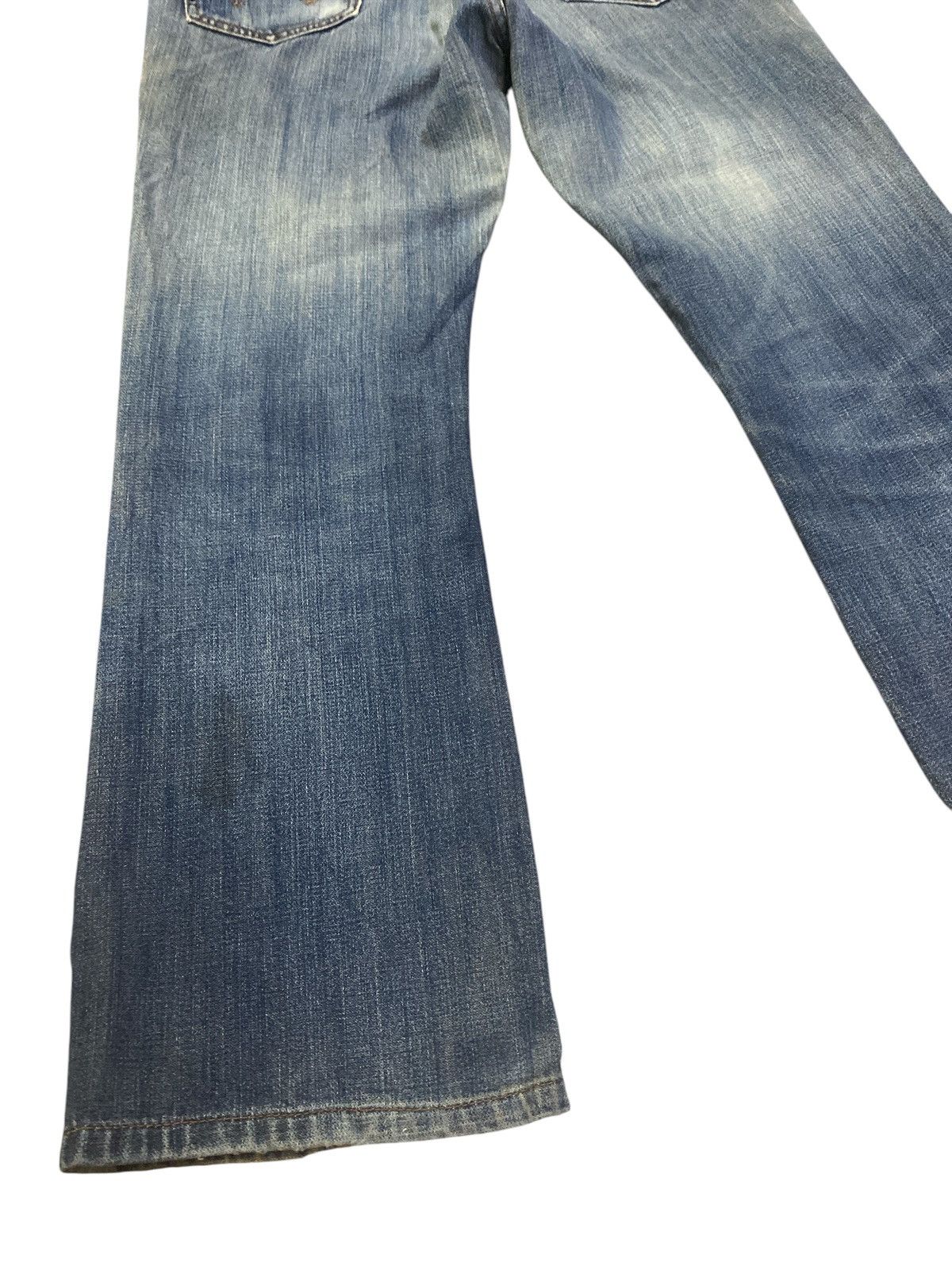 Vintage × Wrangler Wrangler Distressed Flared Denim Size US 31 - 13 Thumbnail