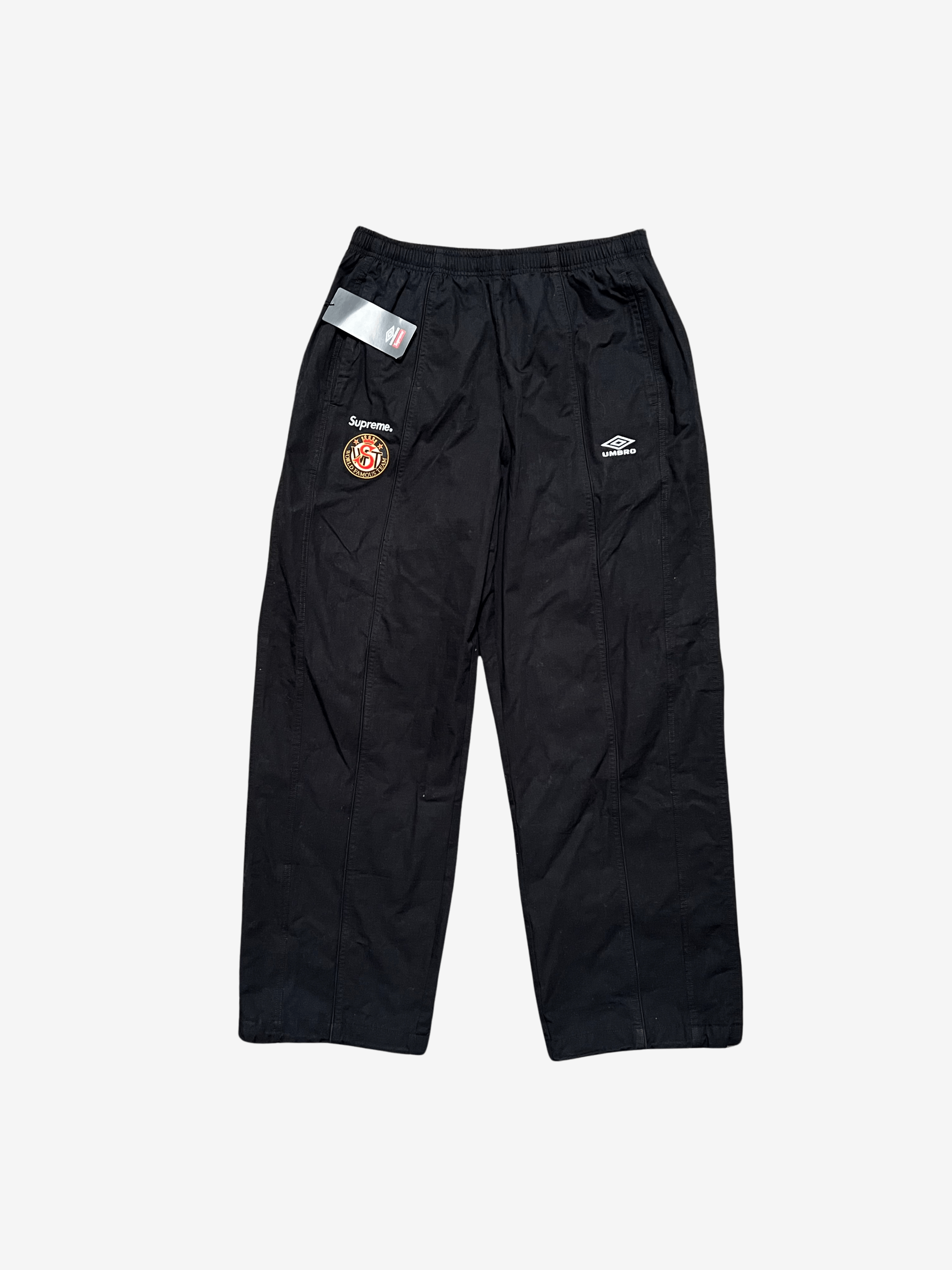 Supreme Supreme x Umbro Black Cotton Ripstop Track Pant M | Grailed