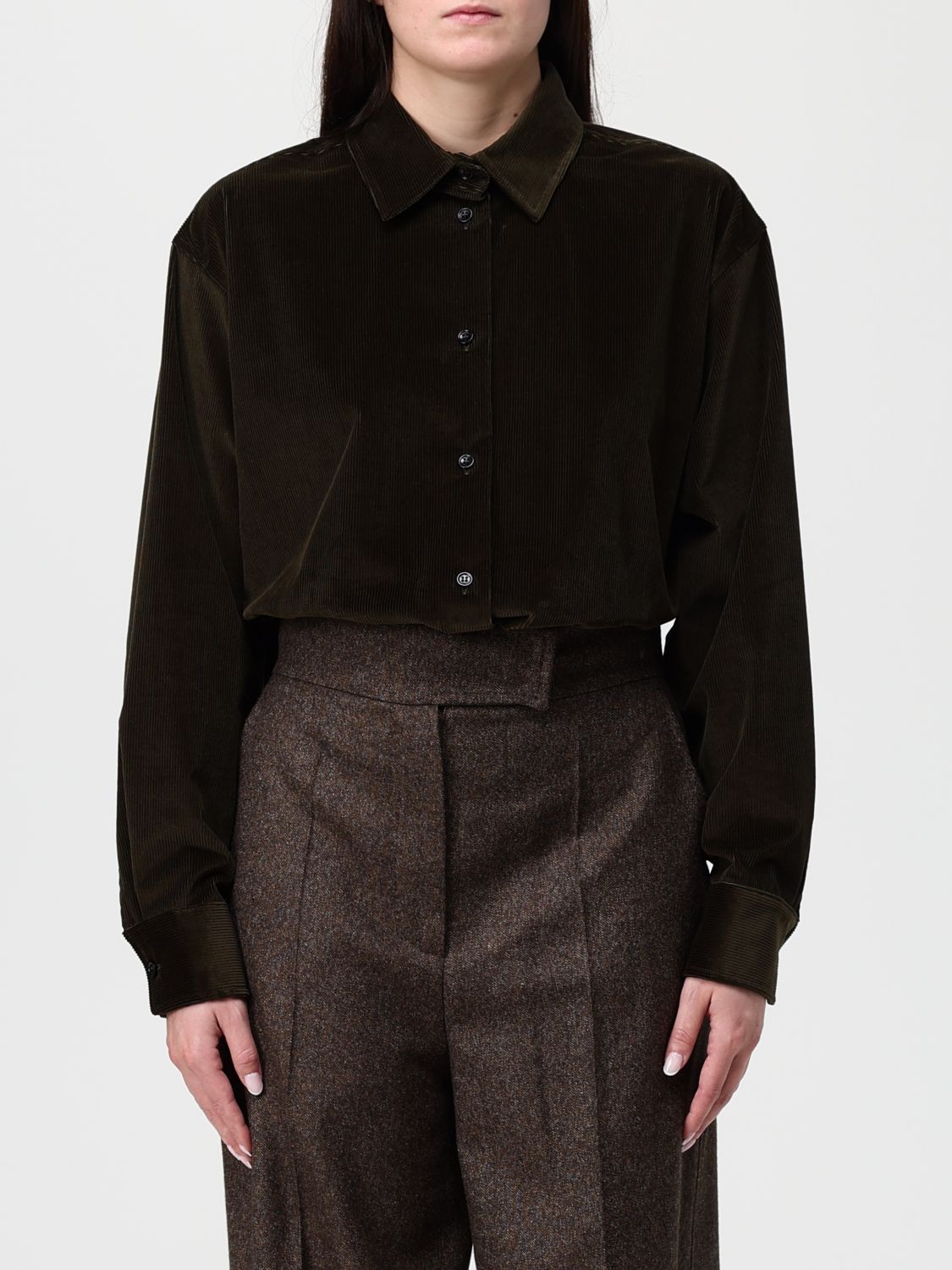 Max Mara Max Mara Shirt Woman Green Size M / US 6-8 / IT 42-44 - 1 Thumbnail