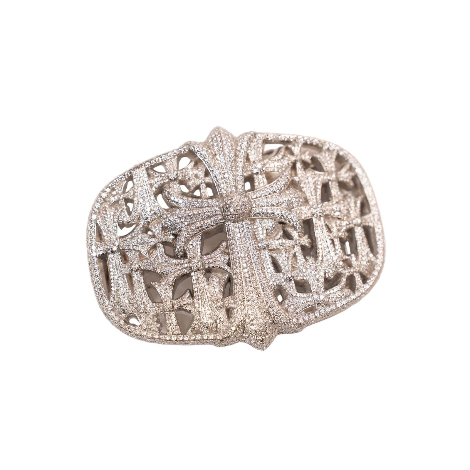 Chrome Hearts Iced Out VVS Cemetery Cross Belt Buckle Size ONE SIZE - 1 Thumbnail