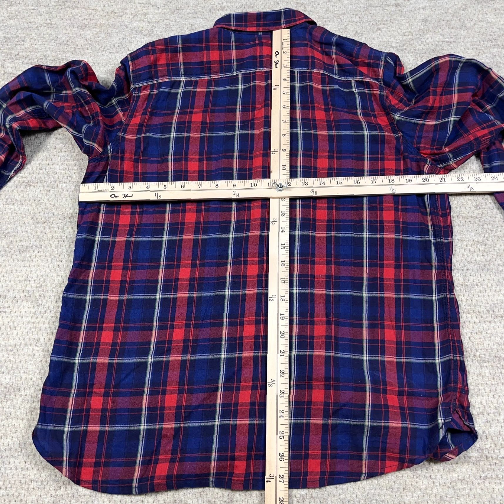 Ralph Lauren Lauren Ralph Lauren Shirt Women Large Pink Blue Plaid Button Up Pockets Size L / US 10 / IT 46 - 5 Thumbnail