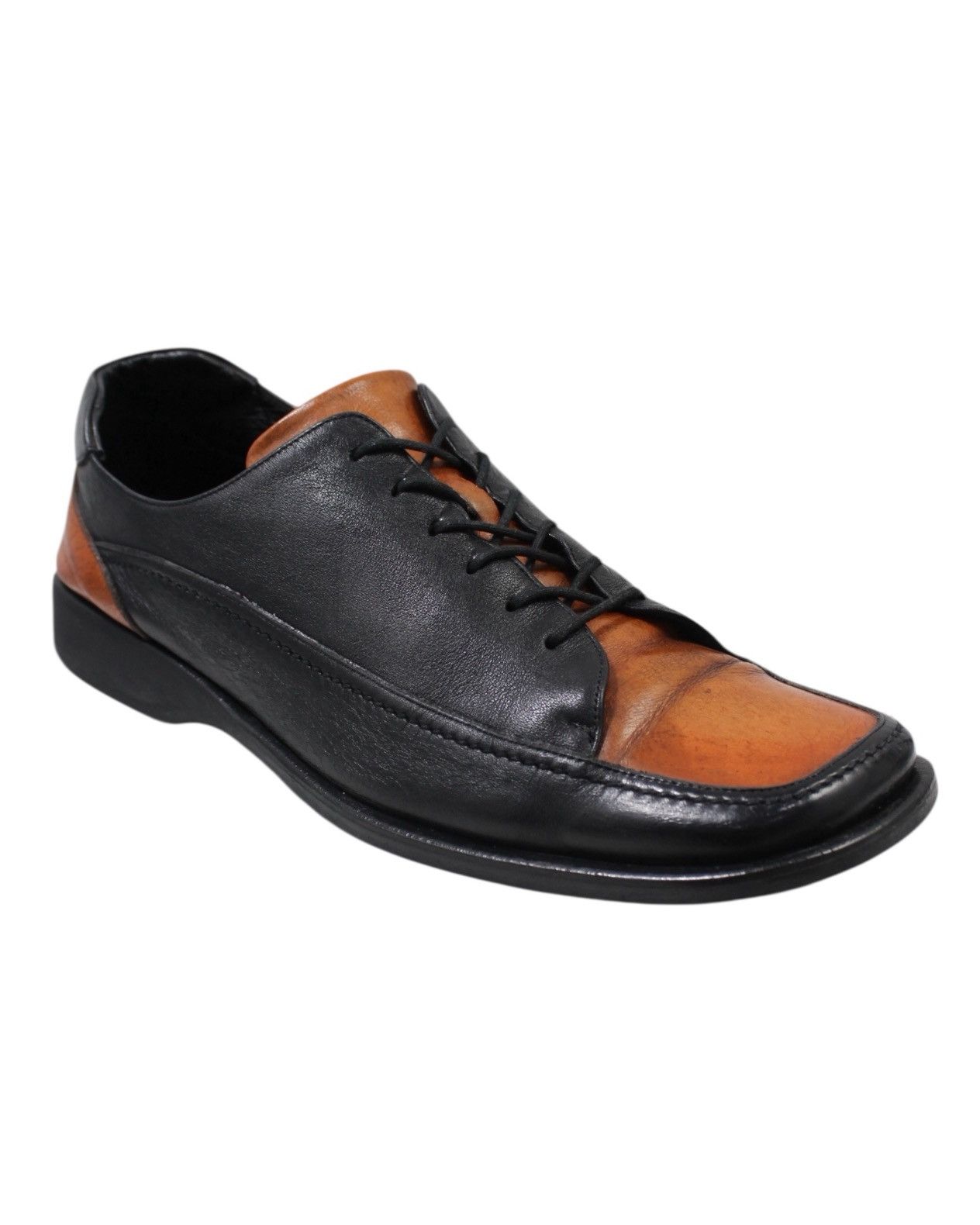 Japanese Brand × Leather × Vintage 2000S ENGLAND LACE UP SQUARE-TOE DERBY Size US 8 / EU 41 - 4 Thumbnail