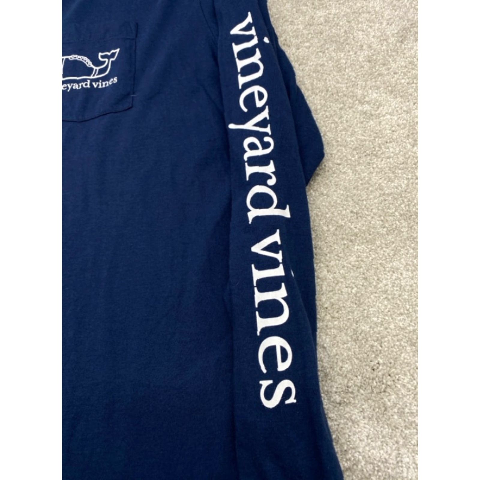Vineyard Vines Vineyard Vines T-Shirt Mens 2XL Pocket Long Sleeve Blue Football Field 4373 Size US XXL / EU 58 / 5 - 3 Thumbnail