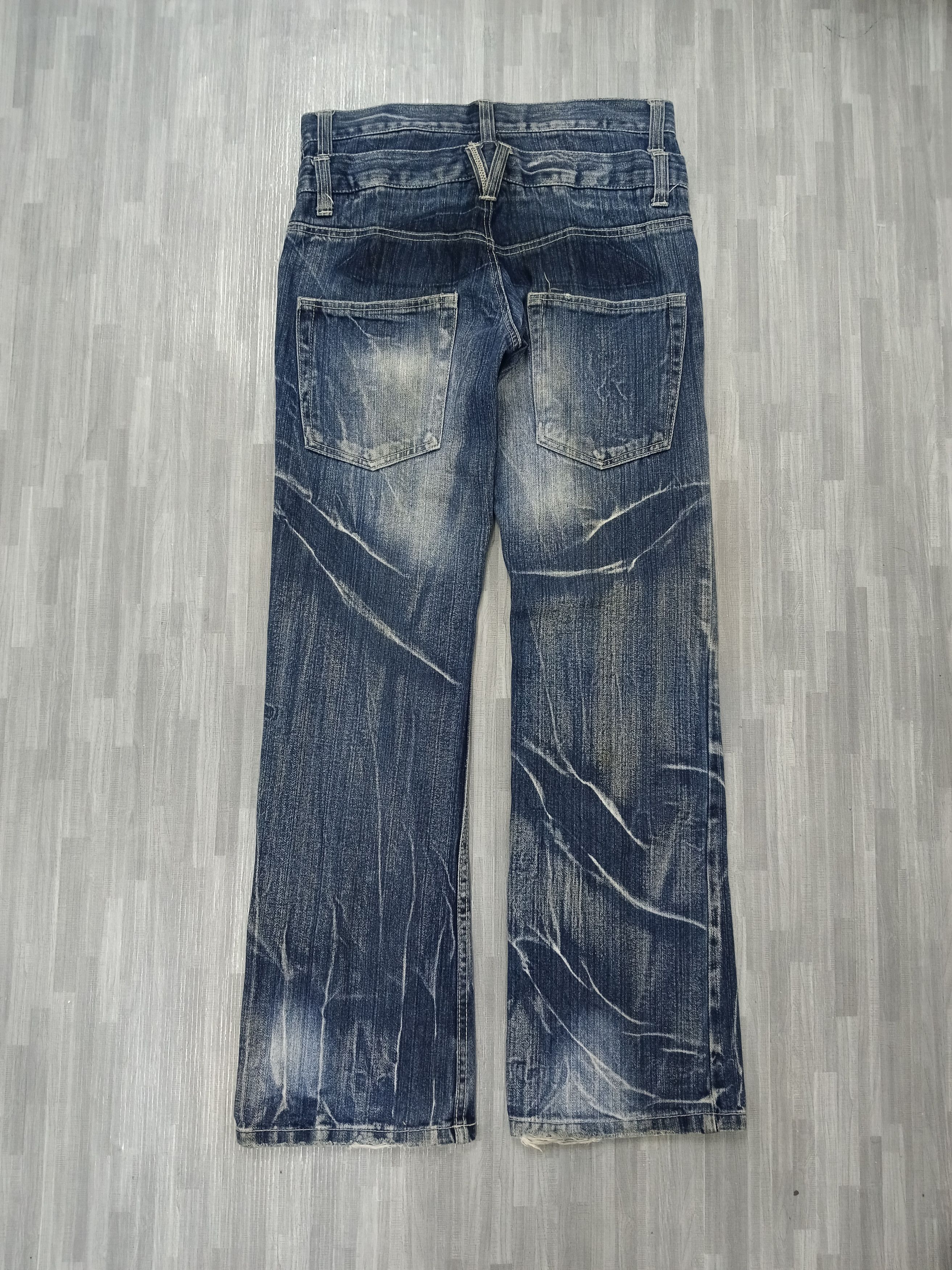 Japanese Brand FLARE SICK NYLAUS DENIM PANTS Size US 29 - 3 Thumbnail