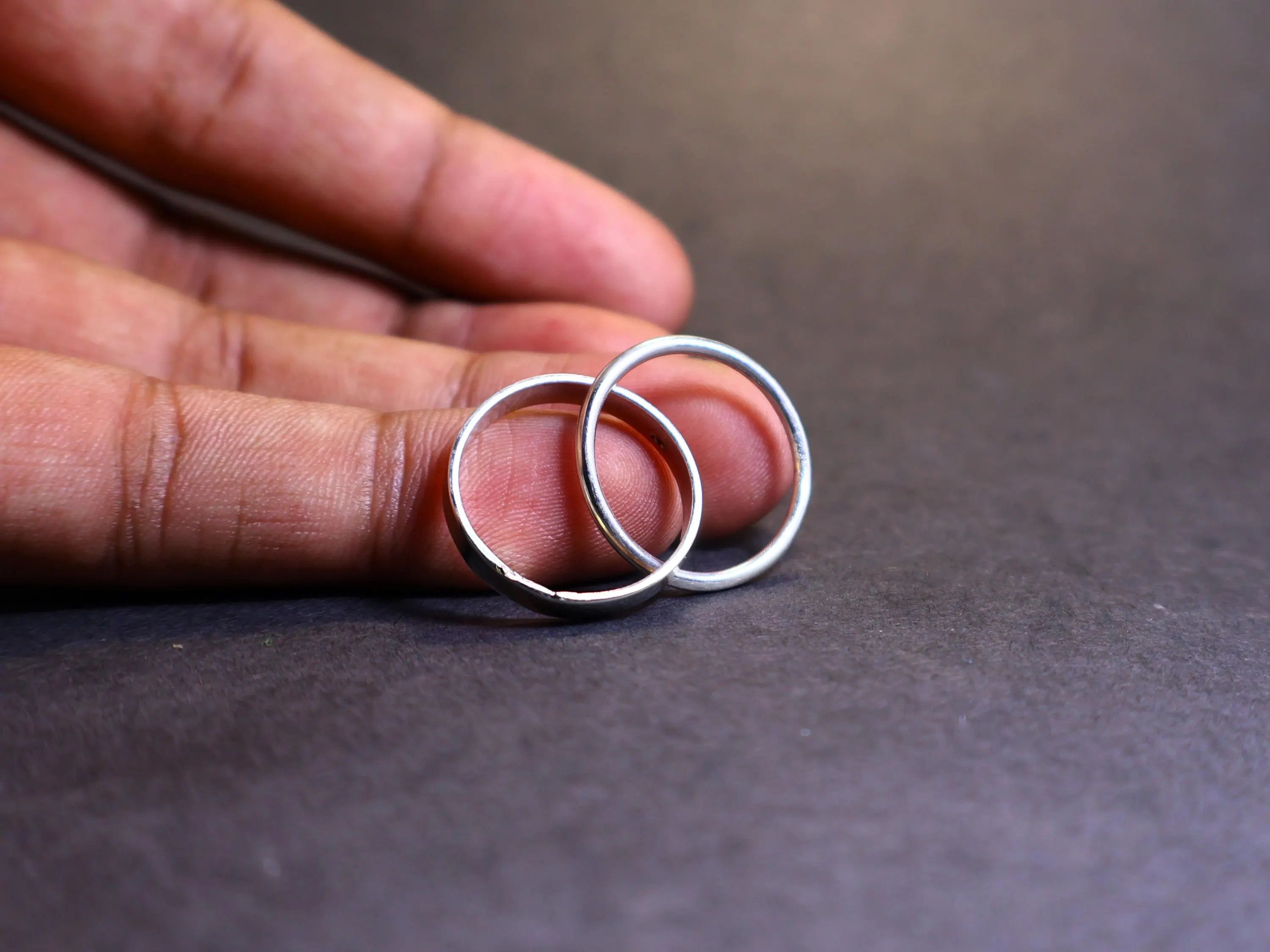 Handmade Rolling Band Ring, 925 Sterling Silver, Handmade Band Gifts, Size ONE SIZE - 6 Thumbnail