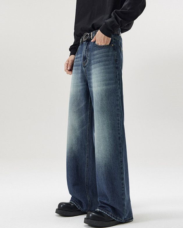Japanese Brand American-style oversized loose straight-leg flared jeans Size US 32 / EU 48 - 3 Thumbnail