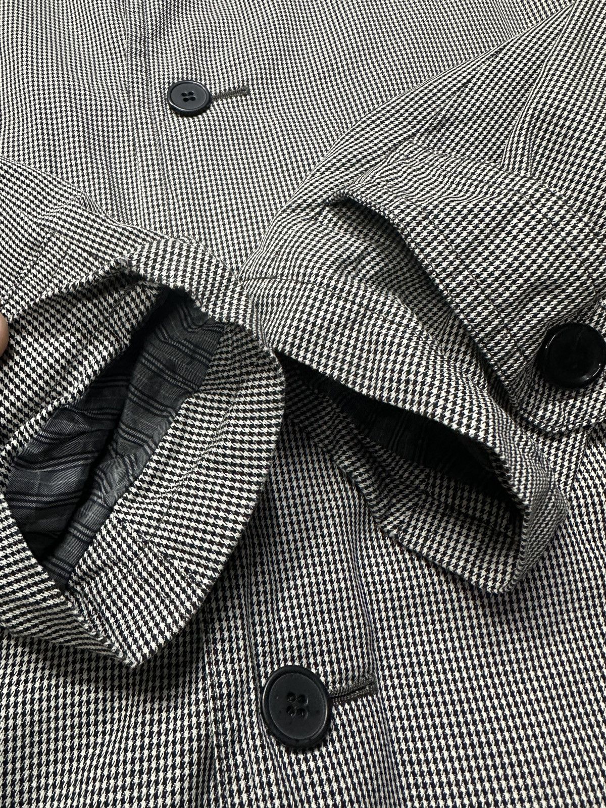 Burberry Burberry Black Label Houndstooth Trench Coat Size US M / EU 48-50 / 2 - 7 Thumbnail