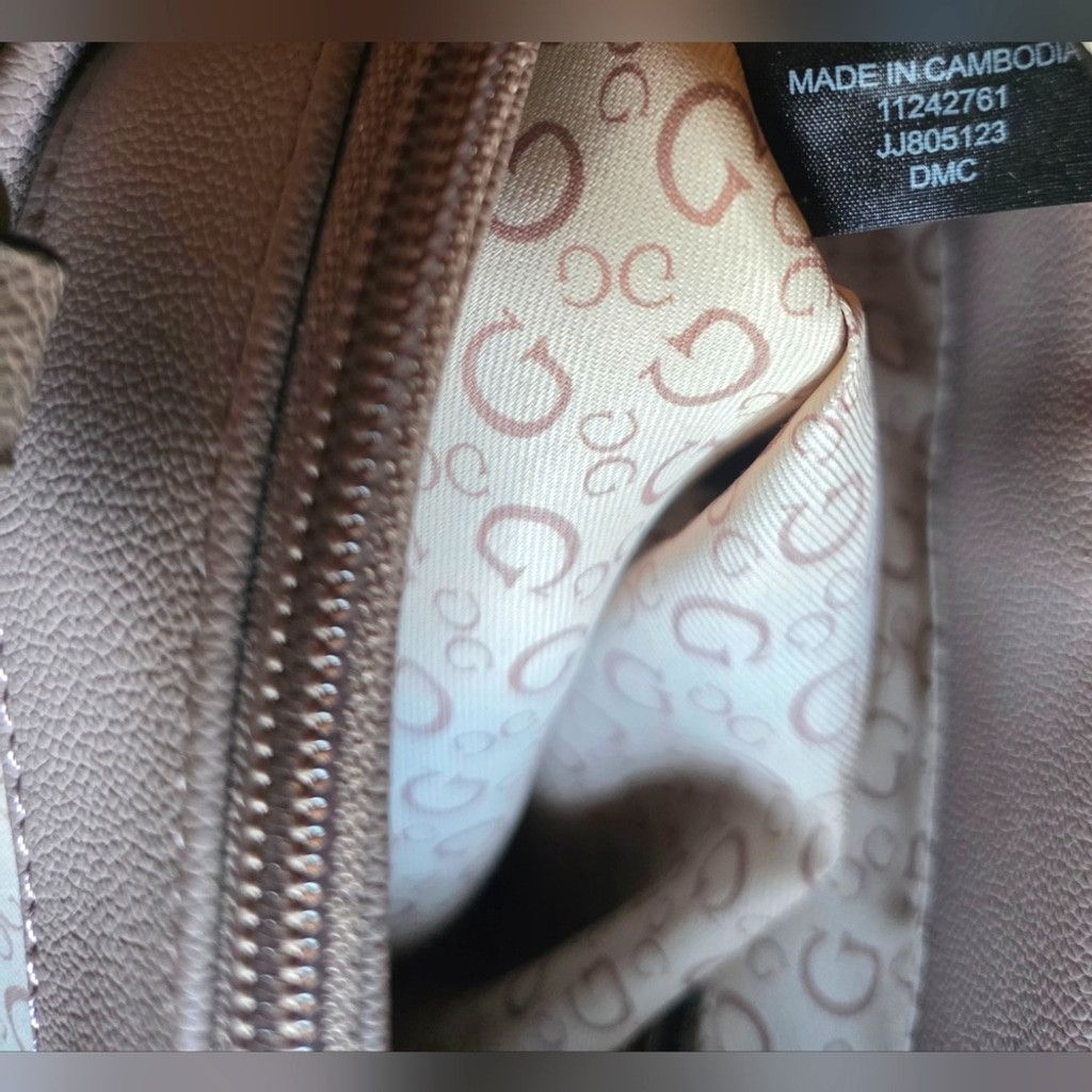 Guess Guess Light Pink Monogram Tote with Pouch Size ONE SIZE - 12 Thumbnail