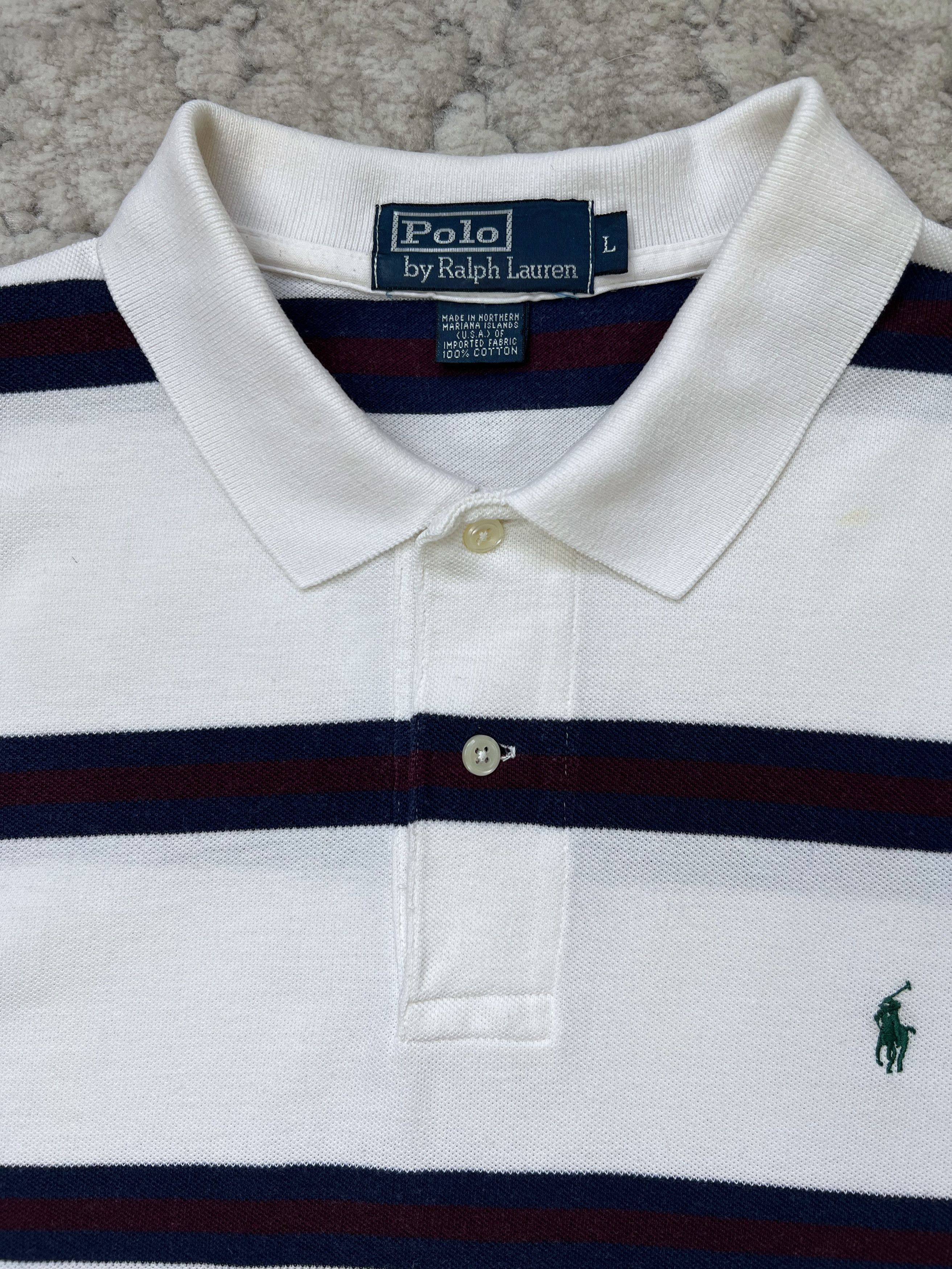 Polo Ralph Lauren Vintage Polo Ralph Lauren Striped Rugby Shirt Size US L / EU 52-54 / 3 - 6 Thumbnail