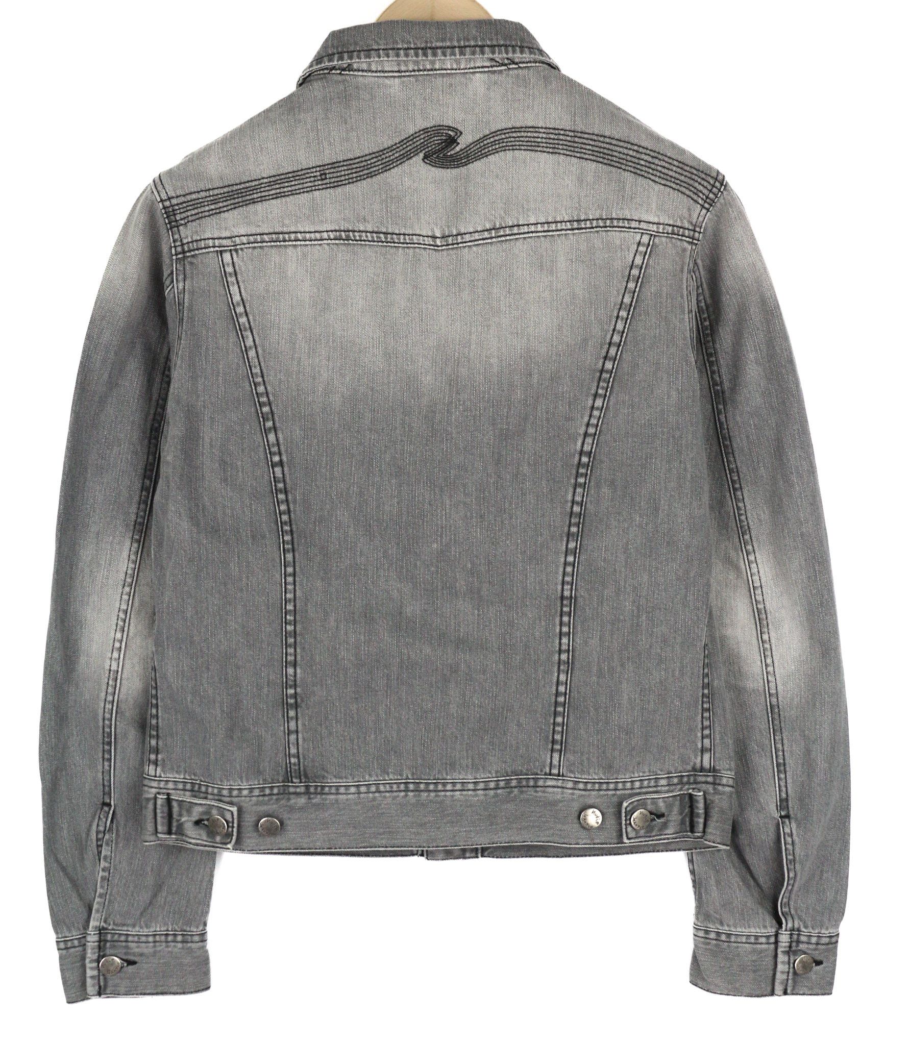 Nudie Jeans CONNY XS Sunbleached Black Grey Jacket 81616 Size US XS / EU 42 / 0 - 2 Thumbnail
