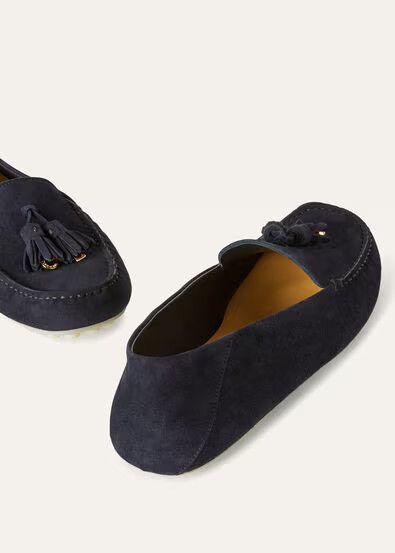 Loro Piana o1srvl11e0725 Dot Sole Walk Loafers in Navy Blue Size US 8 / IT 38 - 5 Thumbnail