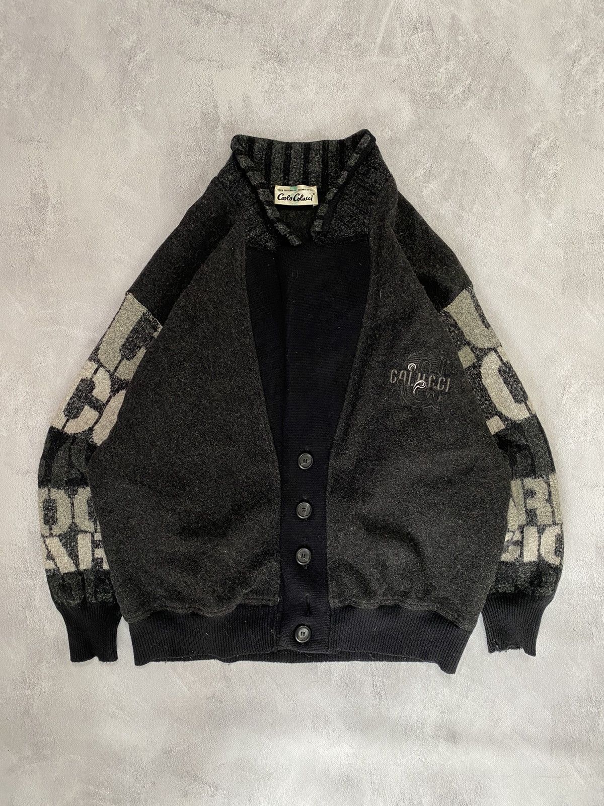 Carlo Colucci ☄️ Carlo Colluci Knitwear Jumper Jacket Wool sweater Size M / US 6-8 / IT 42-44 - 1 Thumbnail