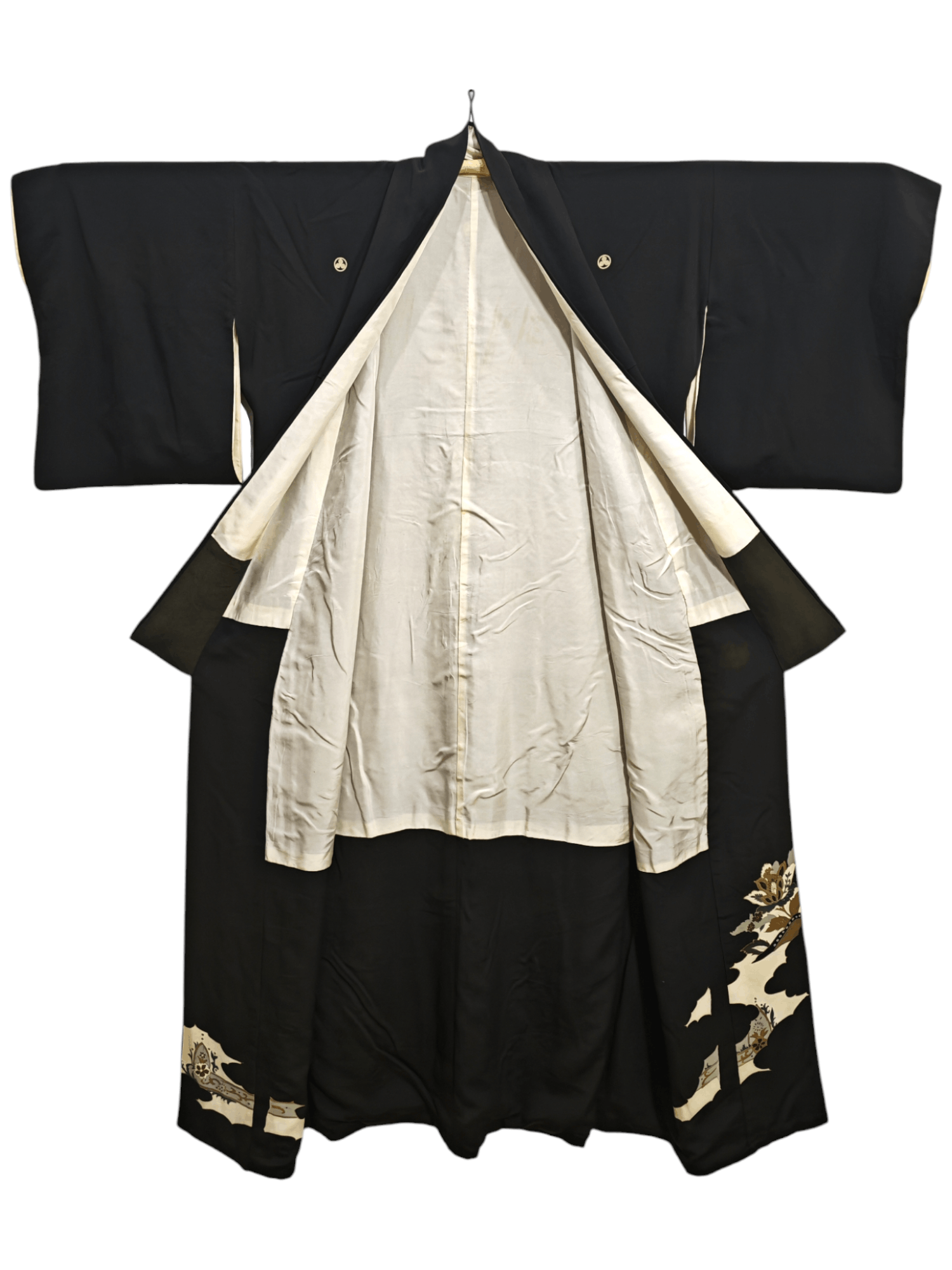 Japanese Brand × Vintage Vintage Japanese Tomesode Kimono Robe Silk Kimono Dress Size US L / EU 52-54 / 3 - 2 Thumbnail