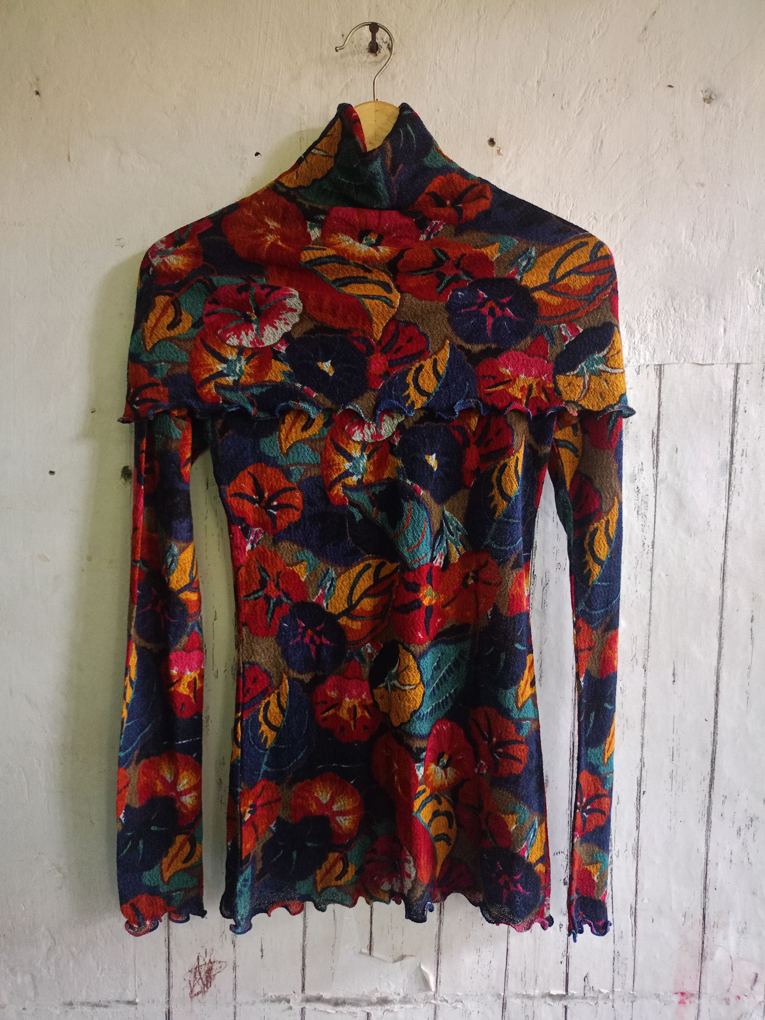 Vintage Kenzo Paris Mesh Multi colour Long Sleeve Size M / US 6-8 / IT 42-44 - 1 Thumbnail