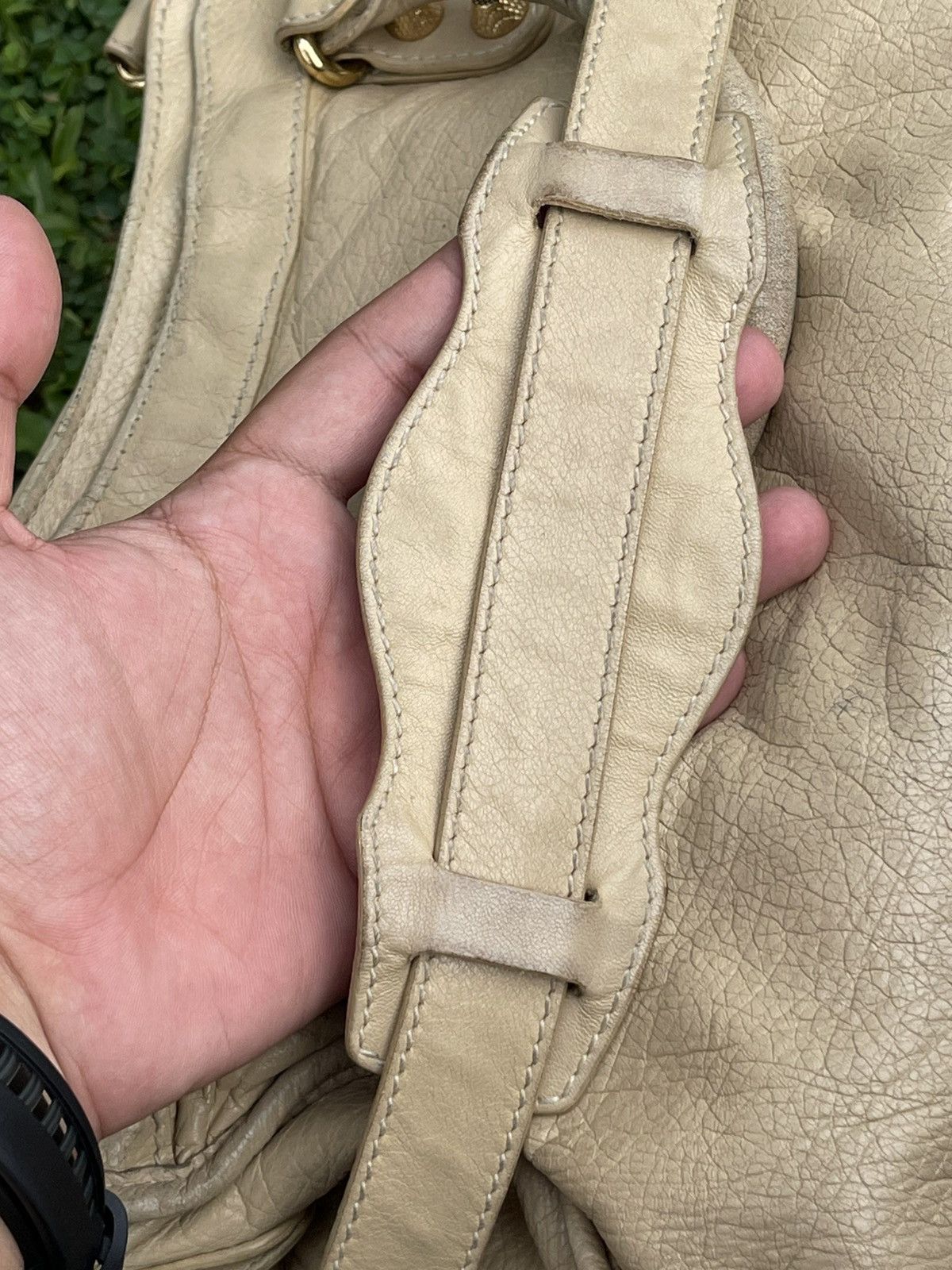 Balenciaga Balenciaga City Motorcycle Beige Handbag Size ONE SIZE - 16 Thumbnail