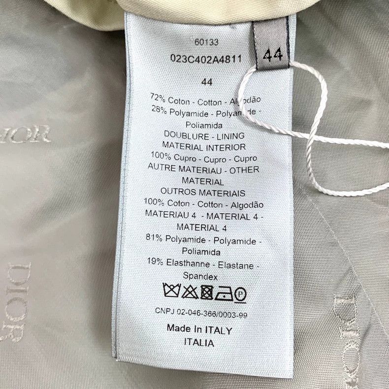 Other Dior White logo jacquard stitching cotton lapel long-sleev Size US S / EU 44-46 / 1 - 7 Thumbnail