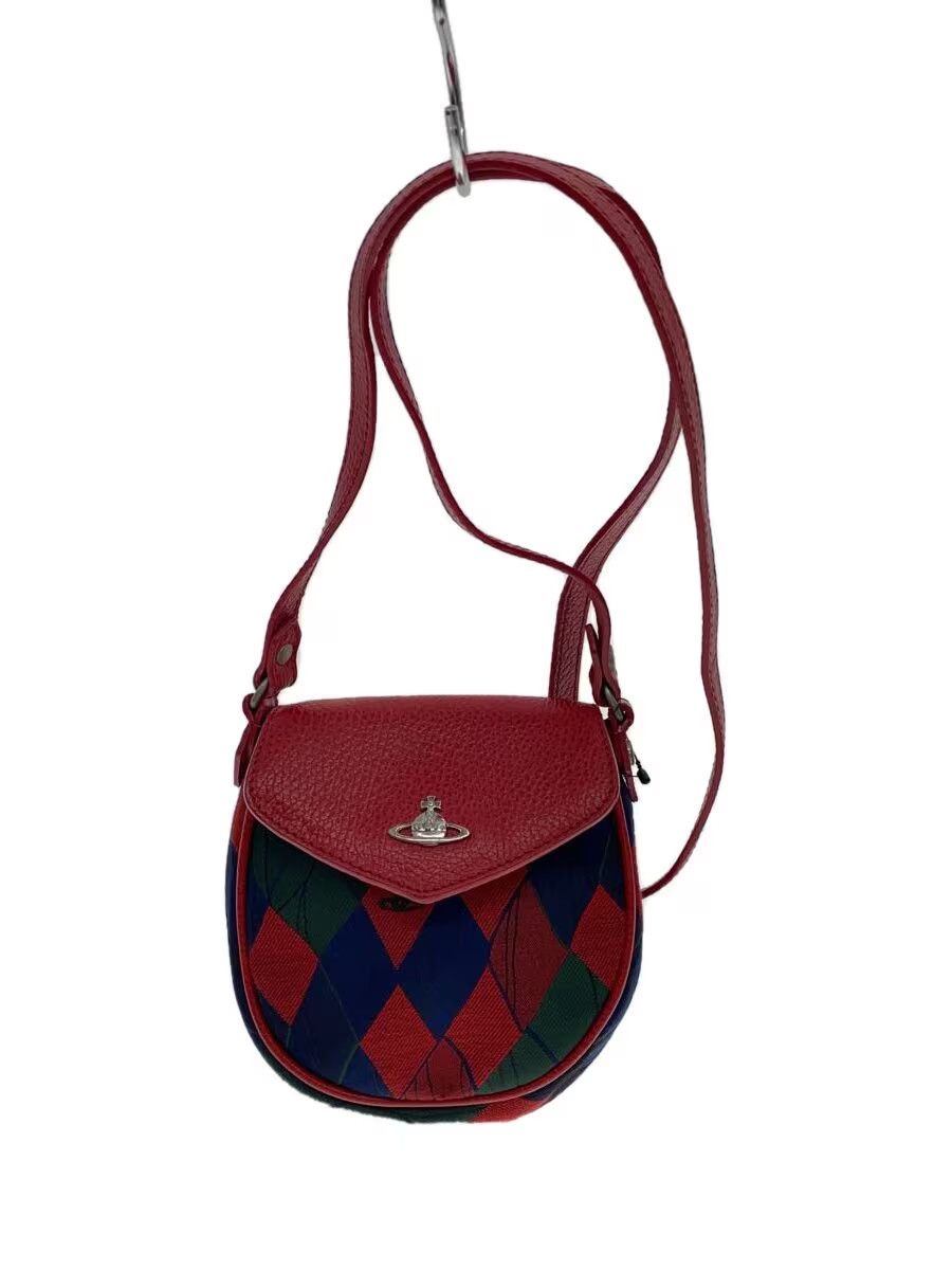 Vivienne Westwood Plaid Orb Leather Shoulder Bag Size ONE SIZE - 1 Thumbnail