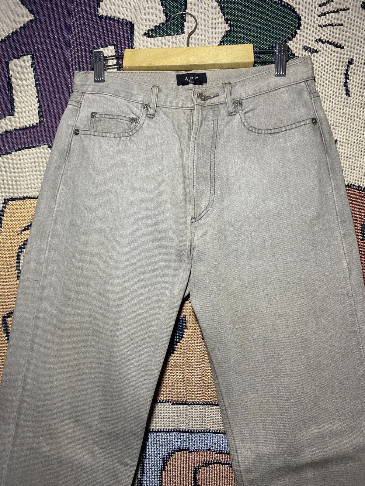 A.P.C. APC Jeans Grey Denim Vintage If Six was Nine Size US 29 - 2 Thumbnail