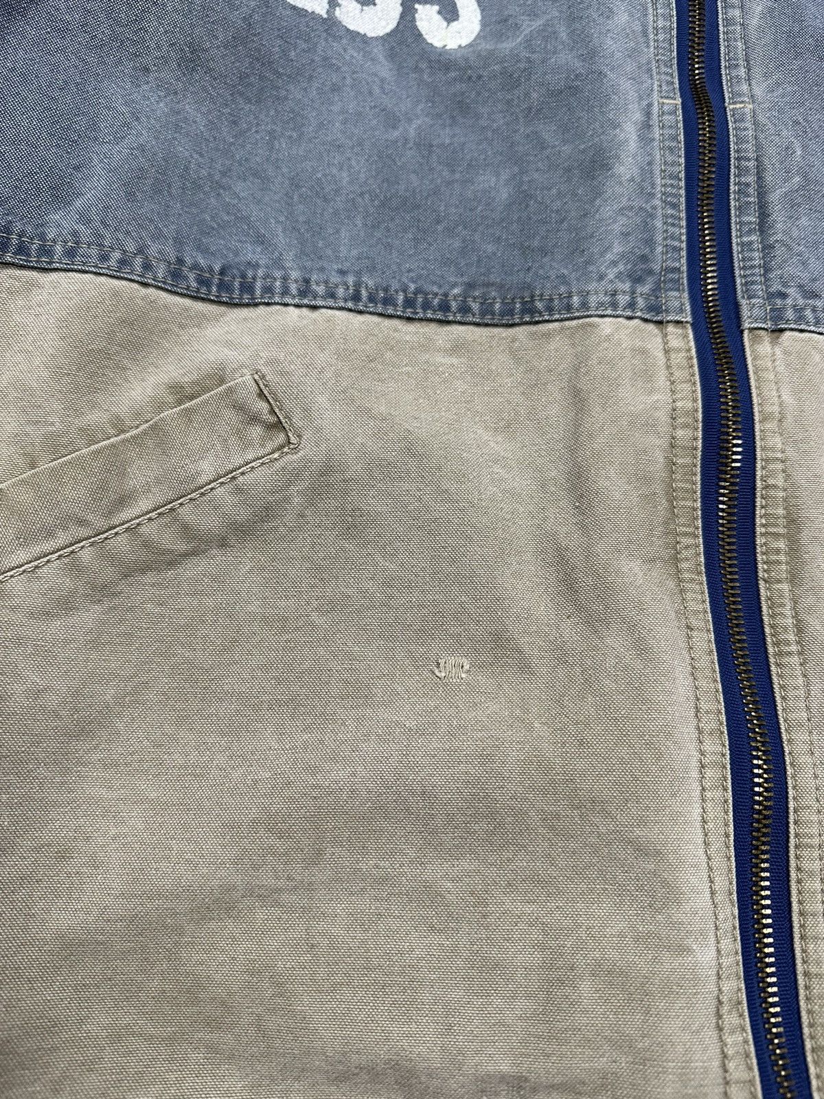 Big Star × Vintage Vintage 90s Big Star Chore Jacket Coat Washed Denim Utility Size US L / EU 52-54 / 3 - 4 Thumbnail