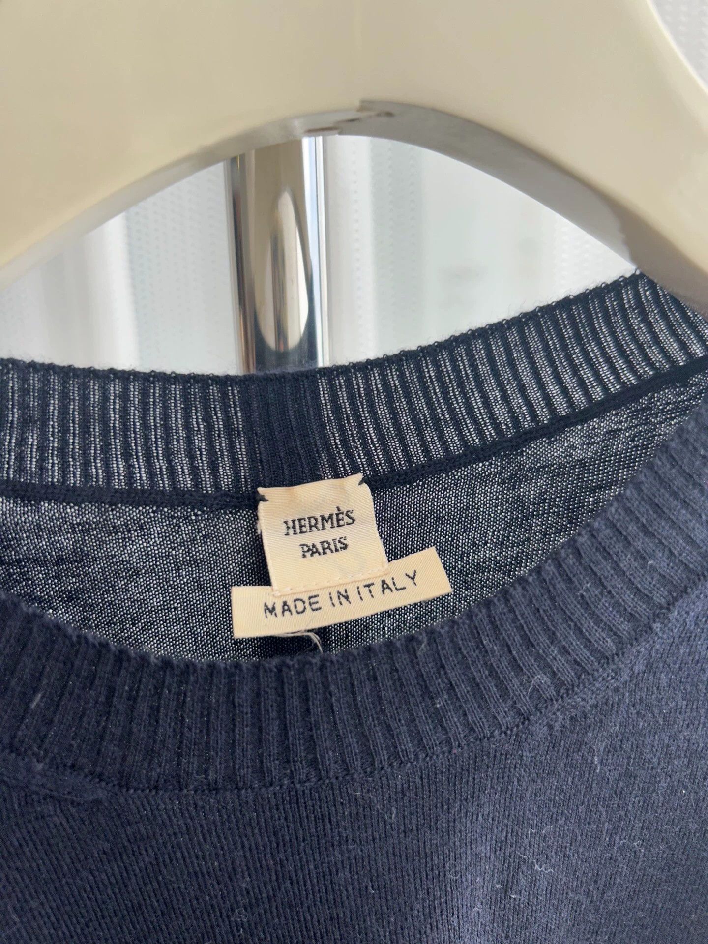 Hermes Hermes Black Knit T-Shirt 38 Size S / US 4 / IT 40 - 2 Thumbnail
