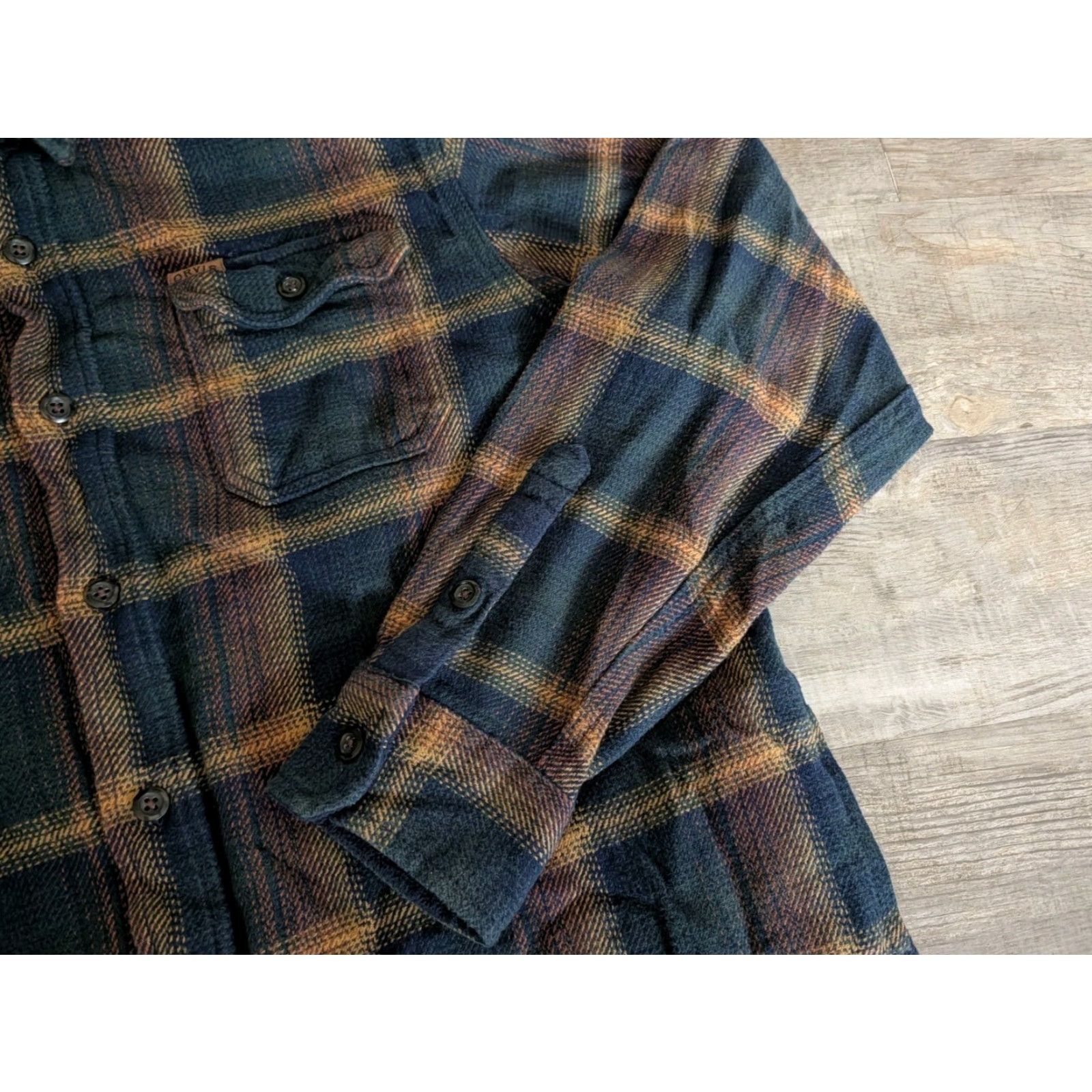 Orvis Orvis XL Mens Button-Up Long Sleeve Flannel Multicolor Plaid Shirt Heavyweight Casual Travel Size US XL / EU 56 / 4 - 3 Thumbnail