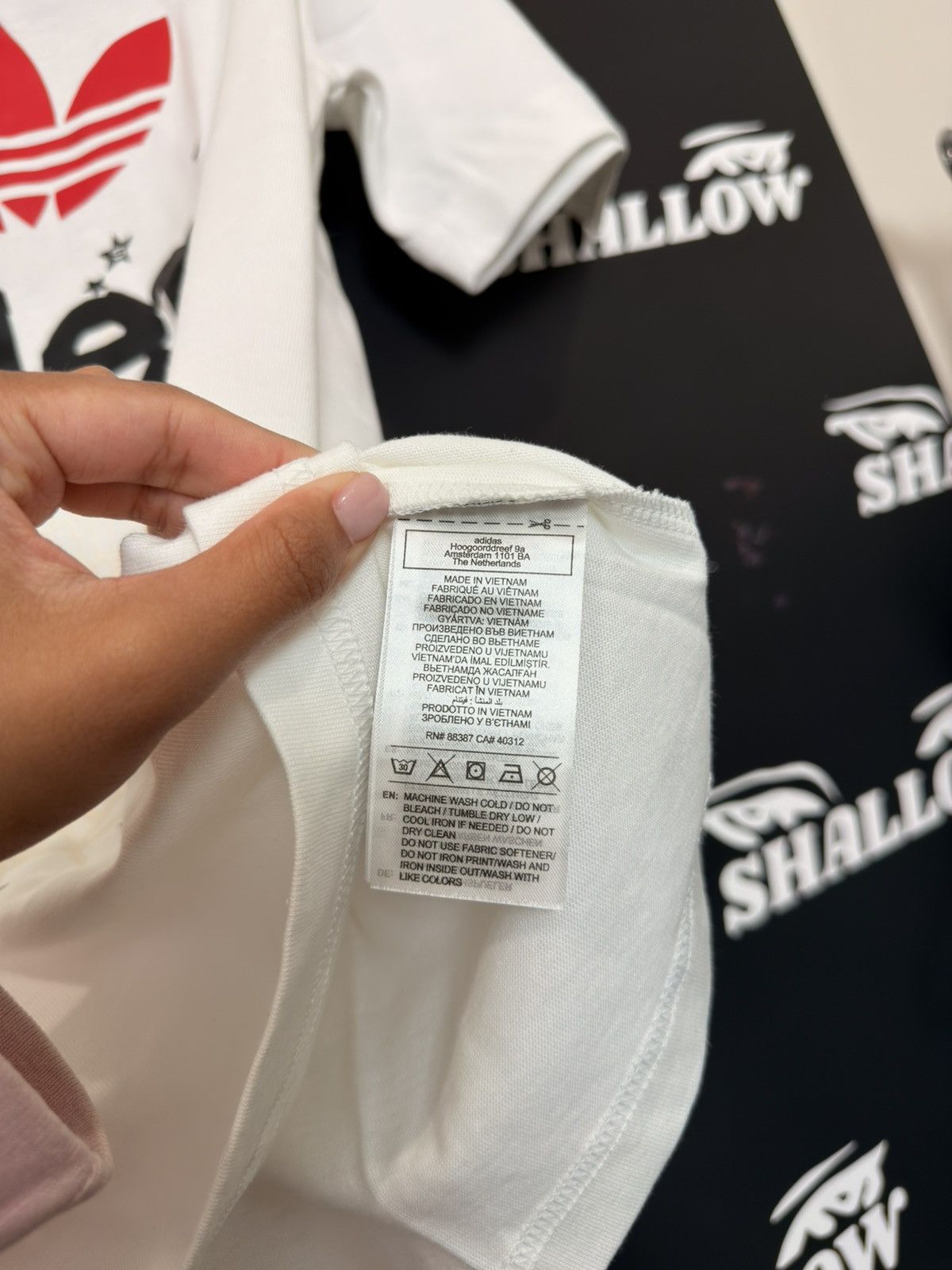 Sp5der SP5DER X Adidas Tee - White Size US S / EU 44-46 / 1 - 4 Thumbnail