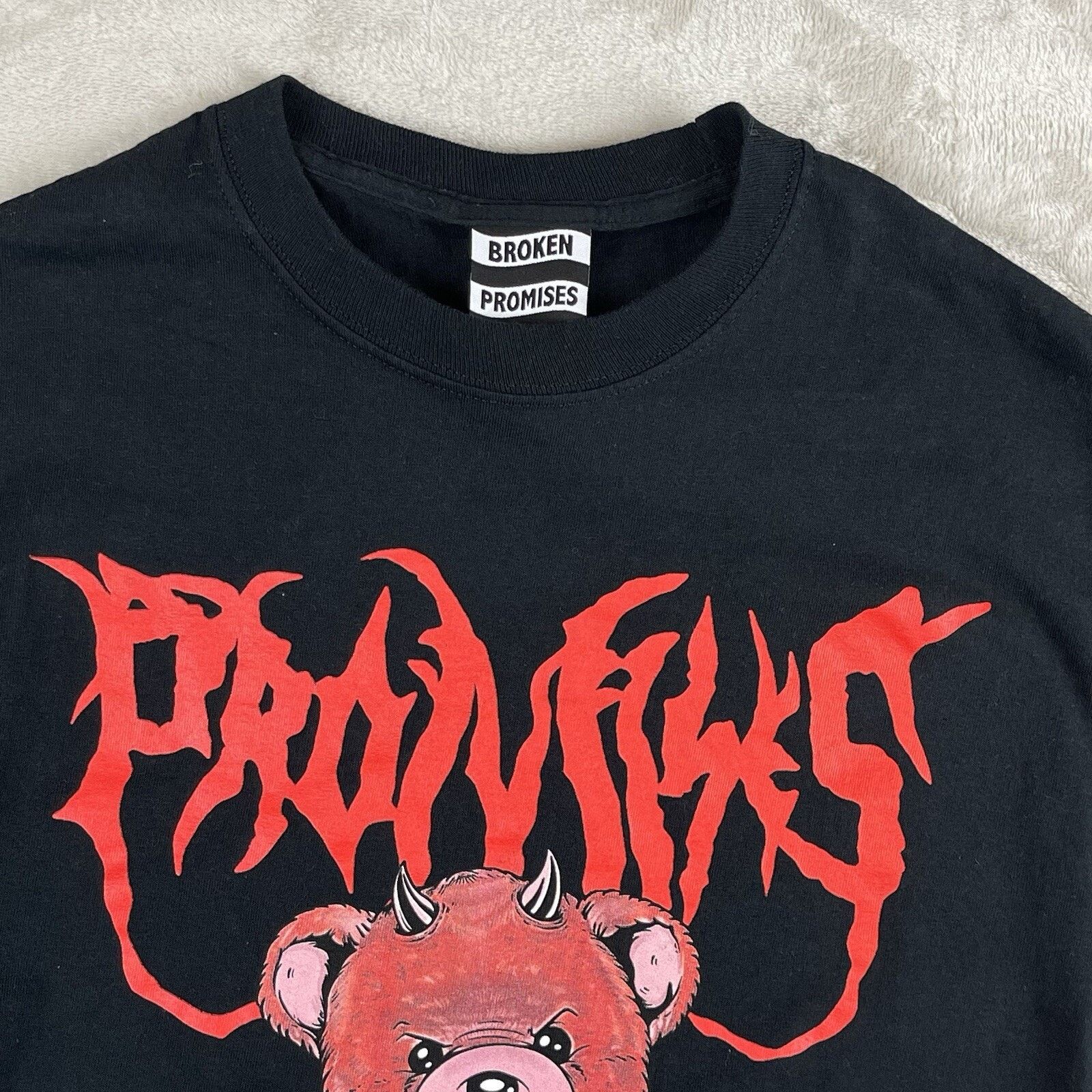 Broken Promises Co. Broken Promises Black T Shirt Red Devil Bear Men's S Metal Size US S / EU 44-46 / 1 - 4 Thumbnail