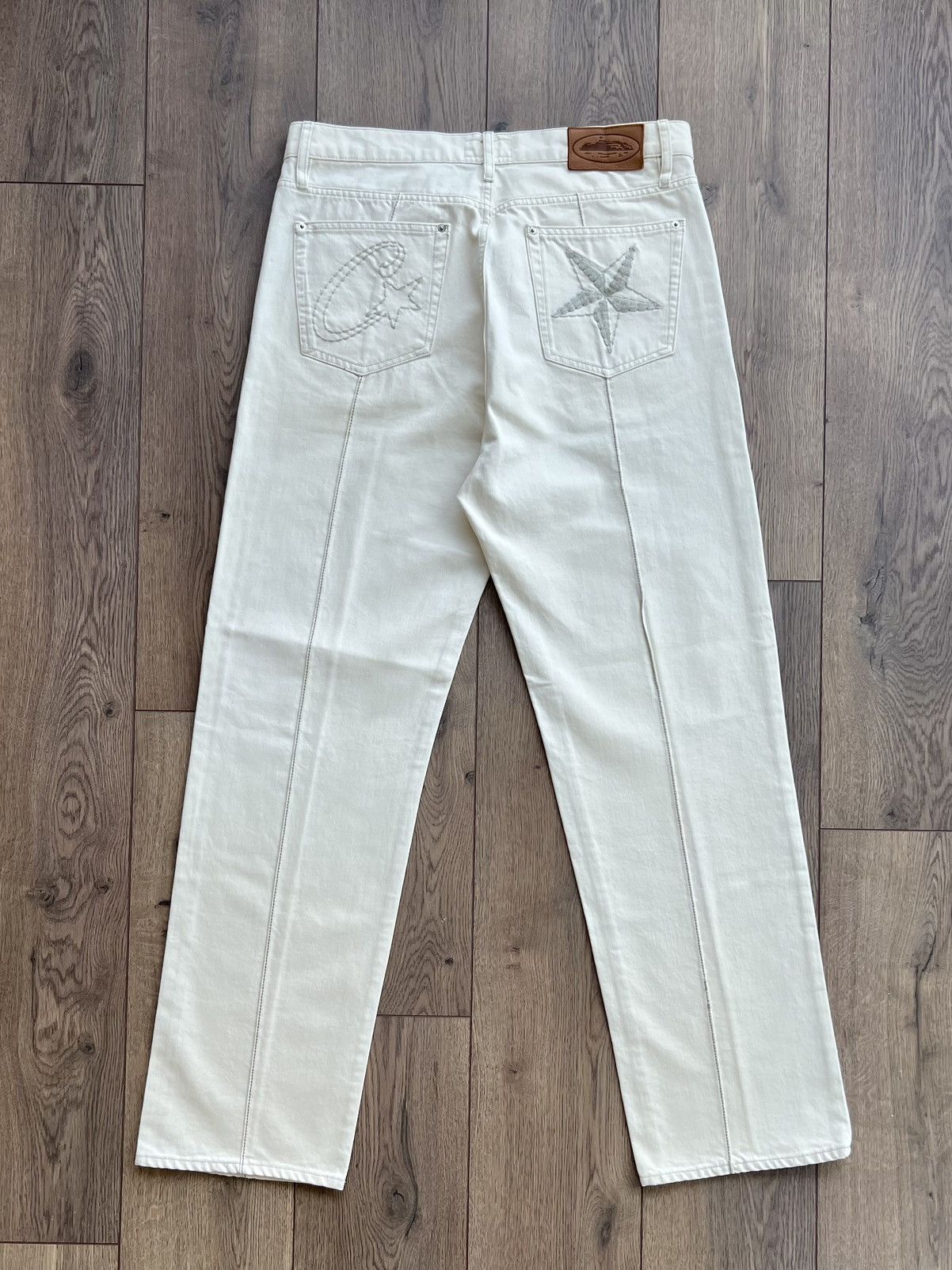 Corteiz C-Star Denim Jeans “White” XL