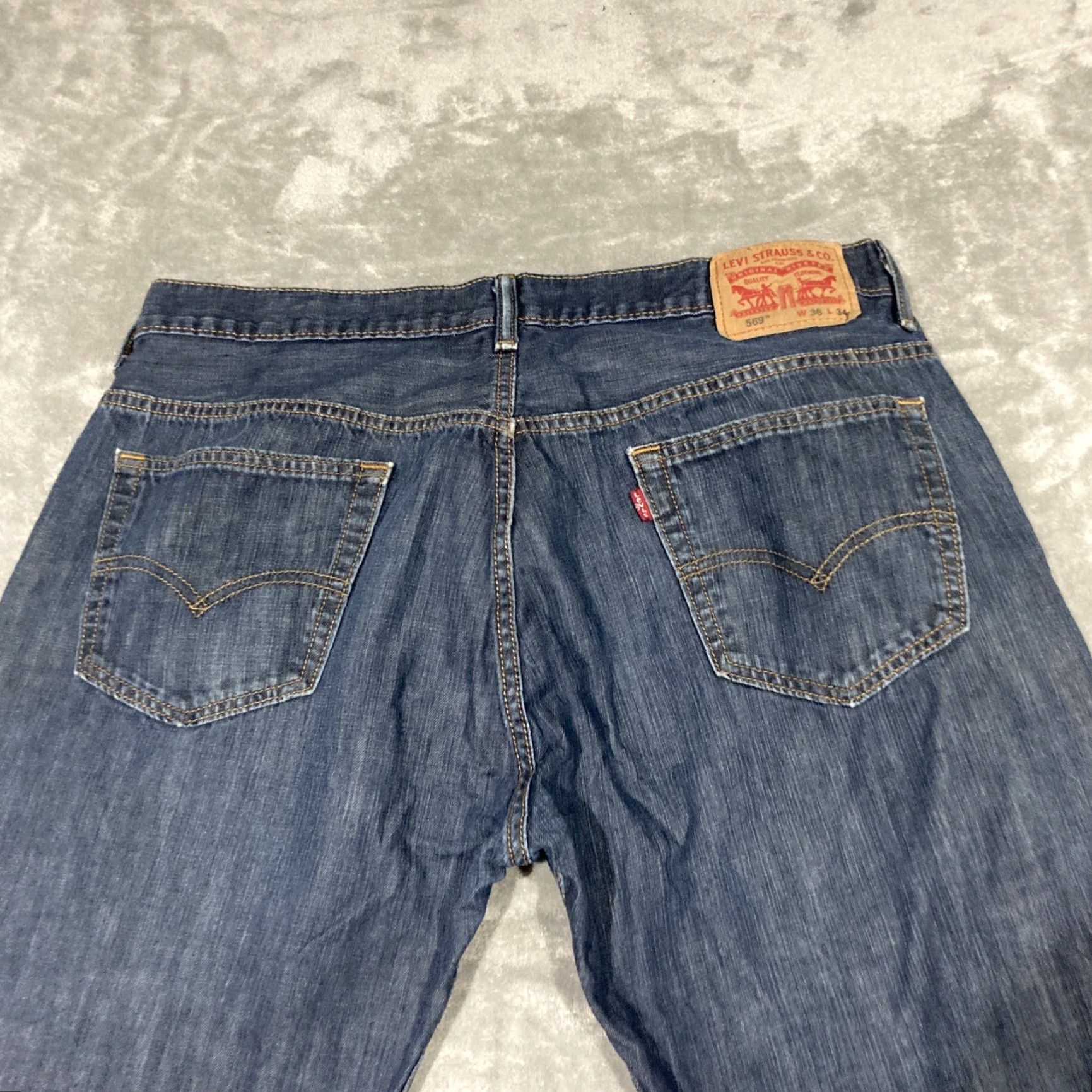 Levi's Levi's 569 Jeans Men 36x30 Medium Wash Blue Loose Straight Leg Denim Pants Shirt? Size US 36 / EU 52 - 5 Thumbnail
