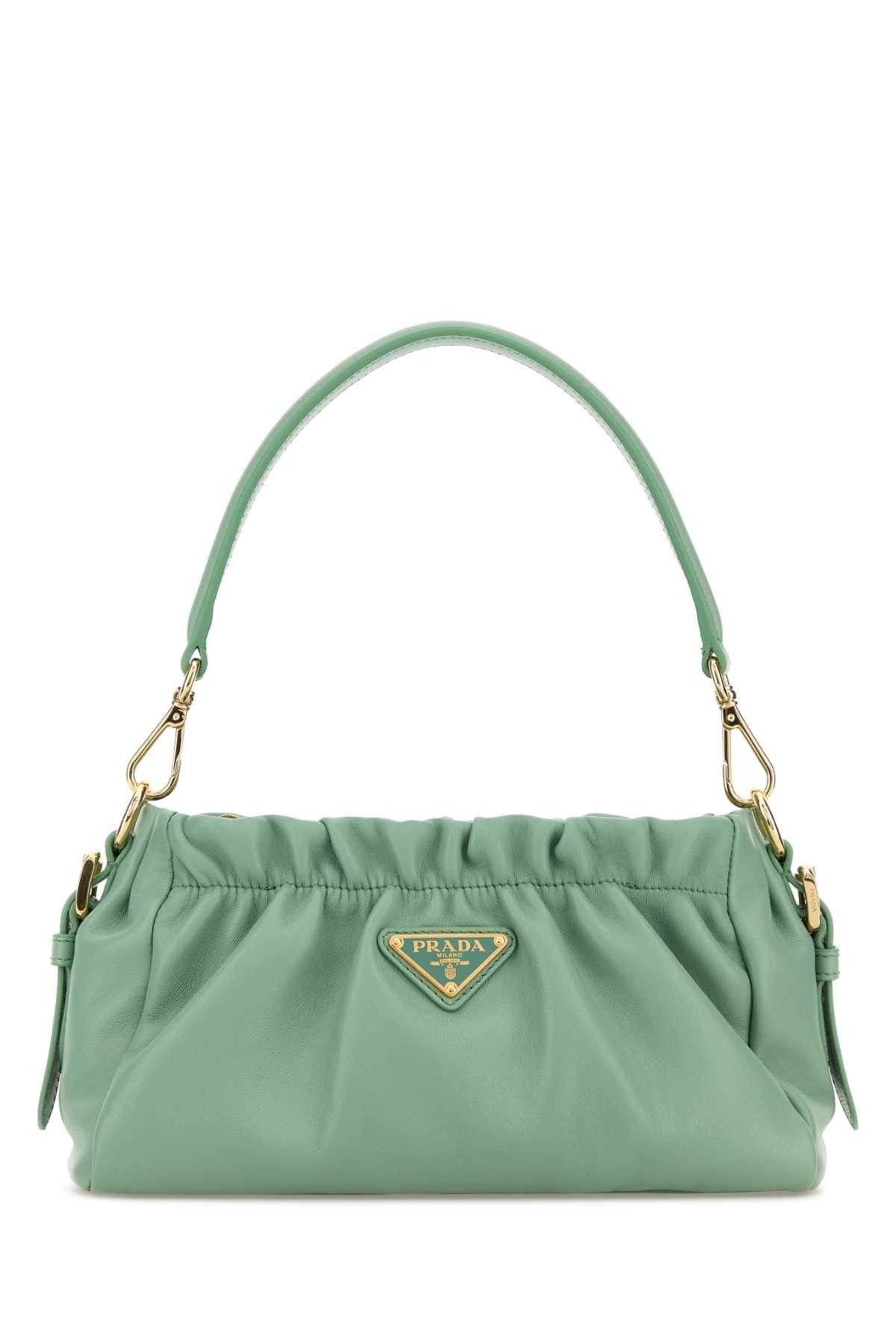 Prada Mint Green Nappa Leather Handbag Size ONE SIZE - 1 Thumbnail