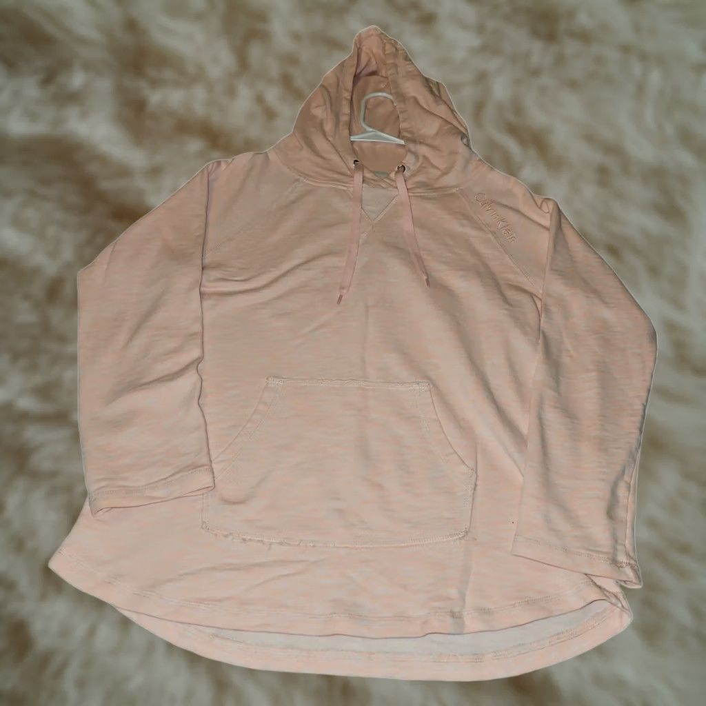 Calvin Klein Calvin Klein Hoodie Women's Pink Pullover Drawstring Casual Preppy Medium Size M / US 6-8 / IT 42-44 - 1 Thumbnail