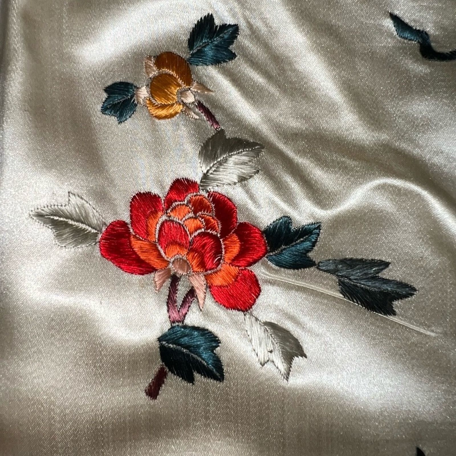 Vintage Spectacular Vintage 1930s/40s Embroidered Silk Kimono! Size ONE SIZE - 8 Thumbnail