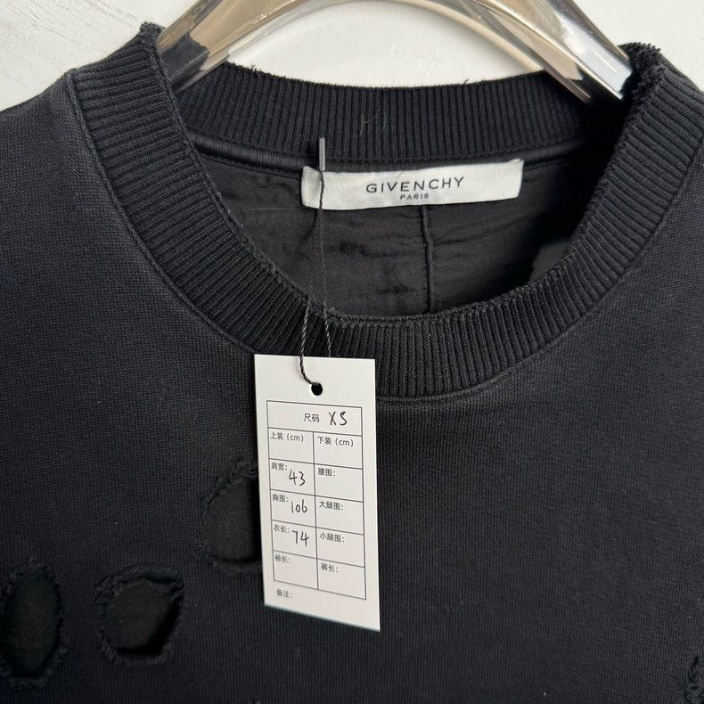 Givenchy Givenchy Ripped Letter Logo Hoodie 2505-Nextarrow Size US XS / EU 42 / 0 - 2 Thumbnail