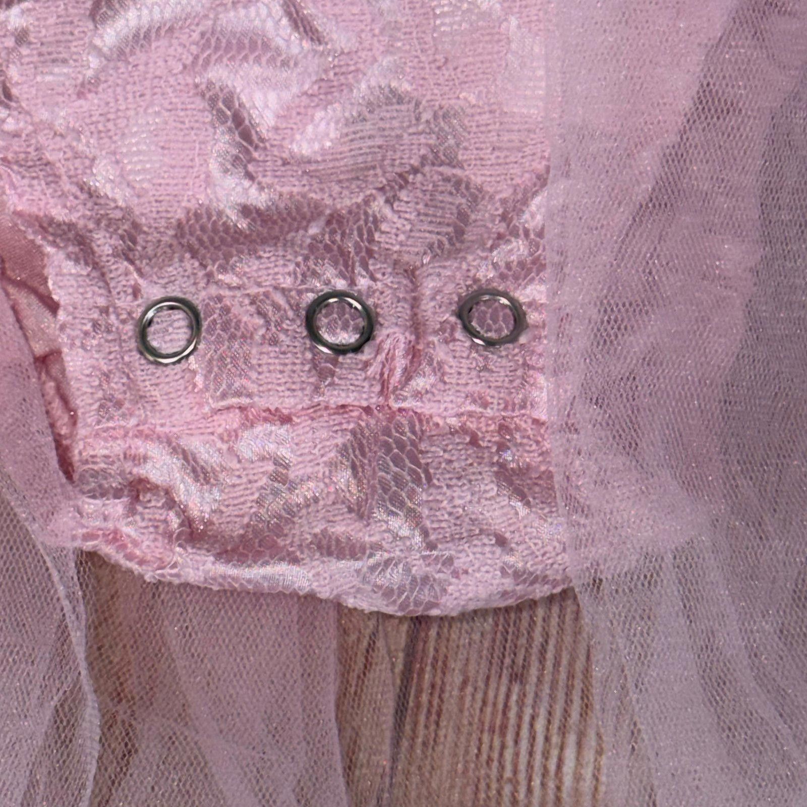 Other Pink Lace and Tulle First Birthday 12-18 Month Romper Size ONE SIZE - 4 Thumbnail