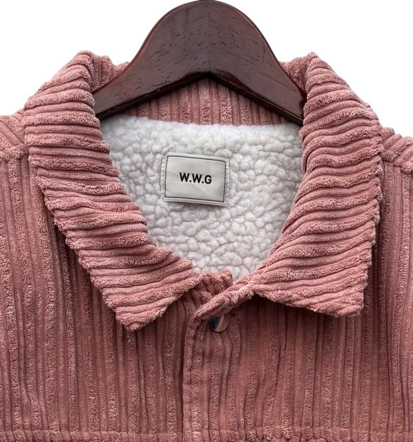 Designer × Japanese Brand W.W.G Corduroy Sherpa Lining Designer Cropped Jacket Size L / US 10 / IT 46 - 2 Thumbnail