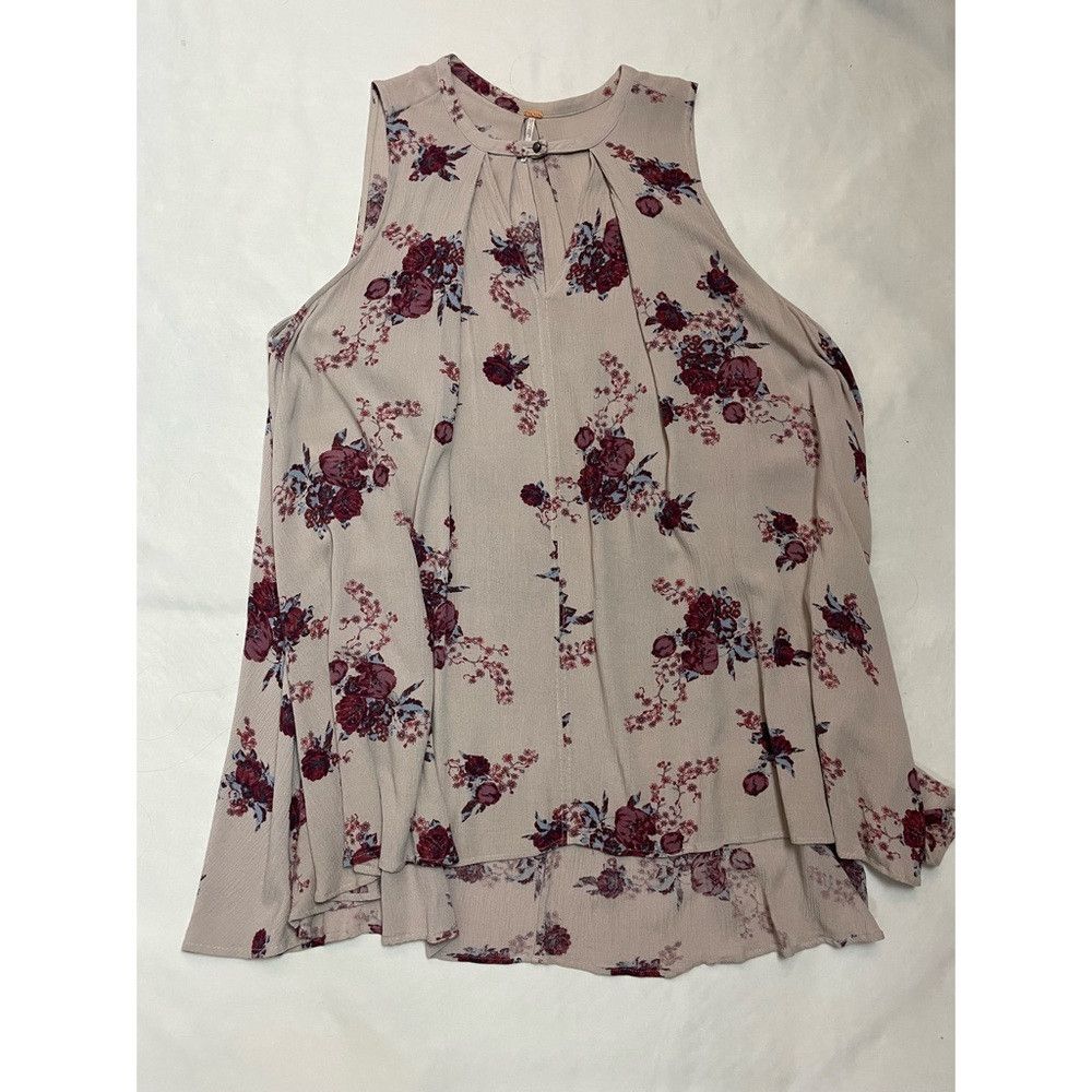 Free People New Free People Tree Swing Tunic Sleeveless Washed Stone Co Size XS / US 0-2 / IT 36-38 - 6 Thumbnail