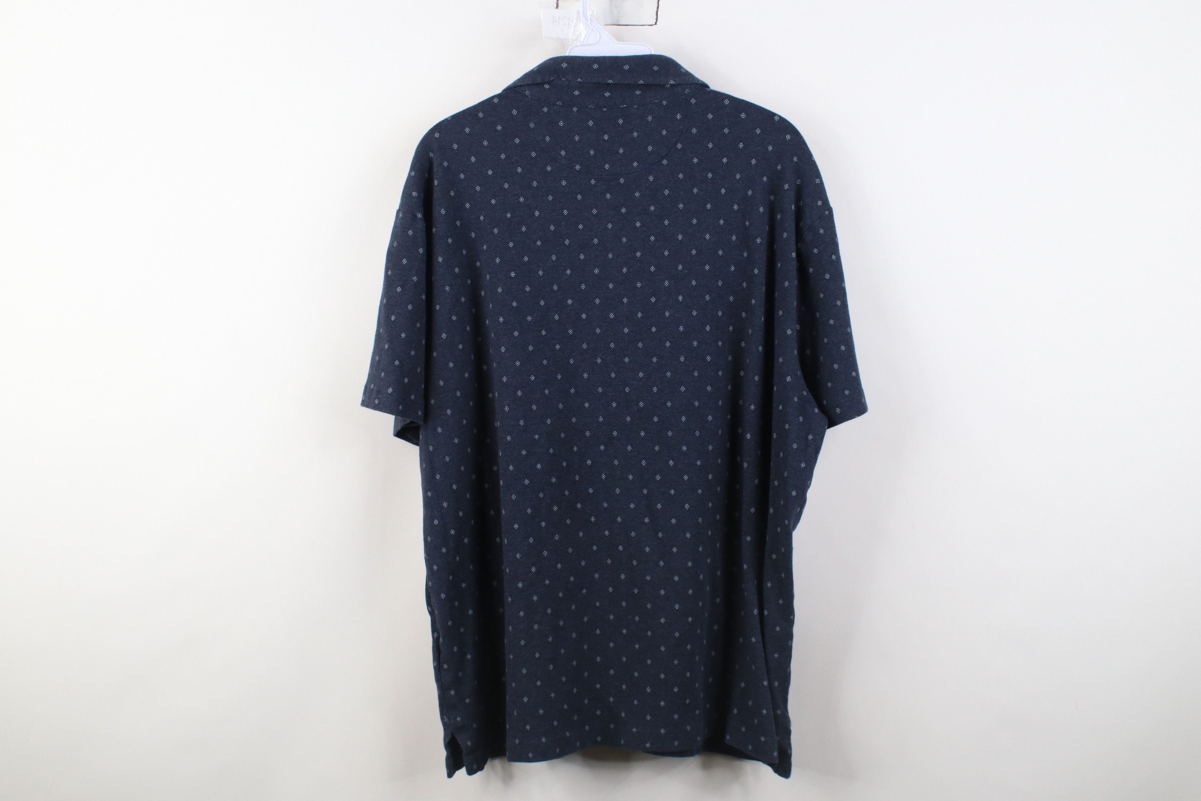 Polo Ralph Lauren Vintage Y2K Ralph Lauren Diamond Knit Golf Polo Shirt Blue Size US XL / EU 56 / 4 - 10 Thumbnail