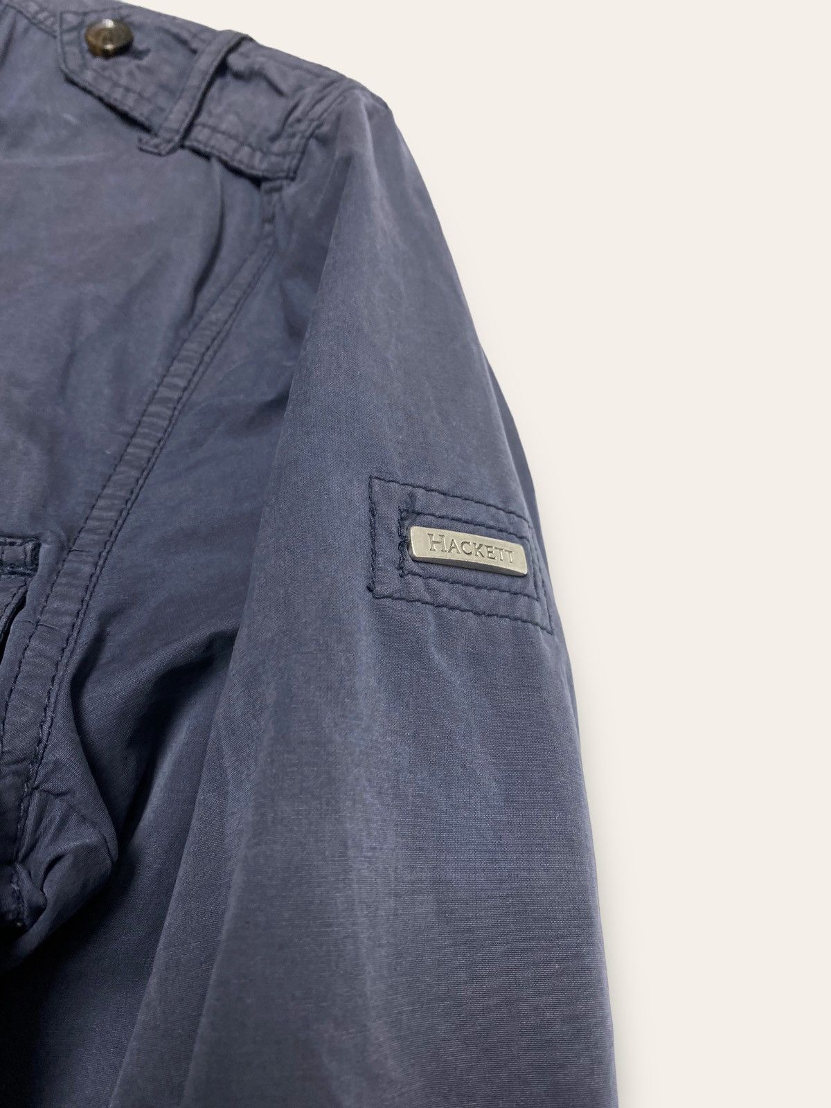 Hackett Vintage HACKETT Multi Pocket Navy Faded Light Jacket Size US M / EU 48-50 / 2 - 4 Thumbnail