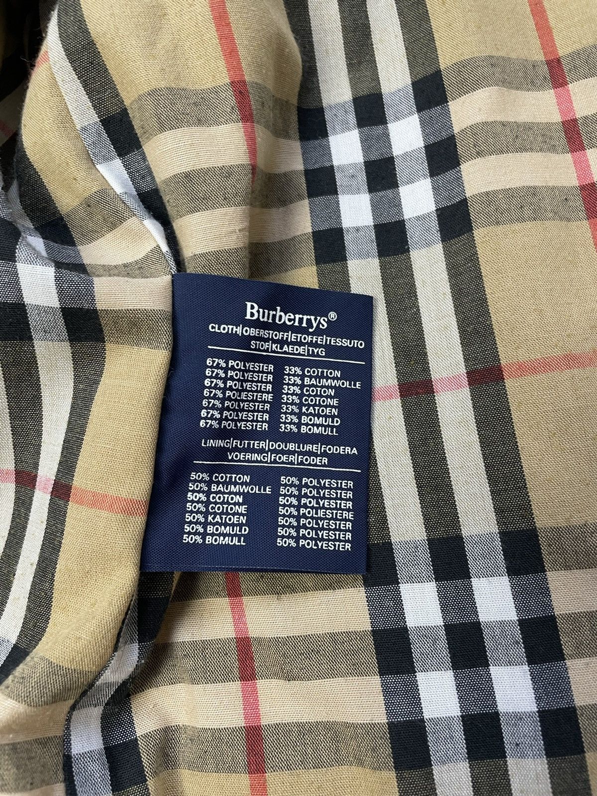 Burberry Burberry Vintage Nova Check Single Breasted Trench Coat L Size US L / EU 52-54 / 3 - 8 Thumbnail