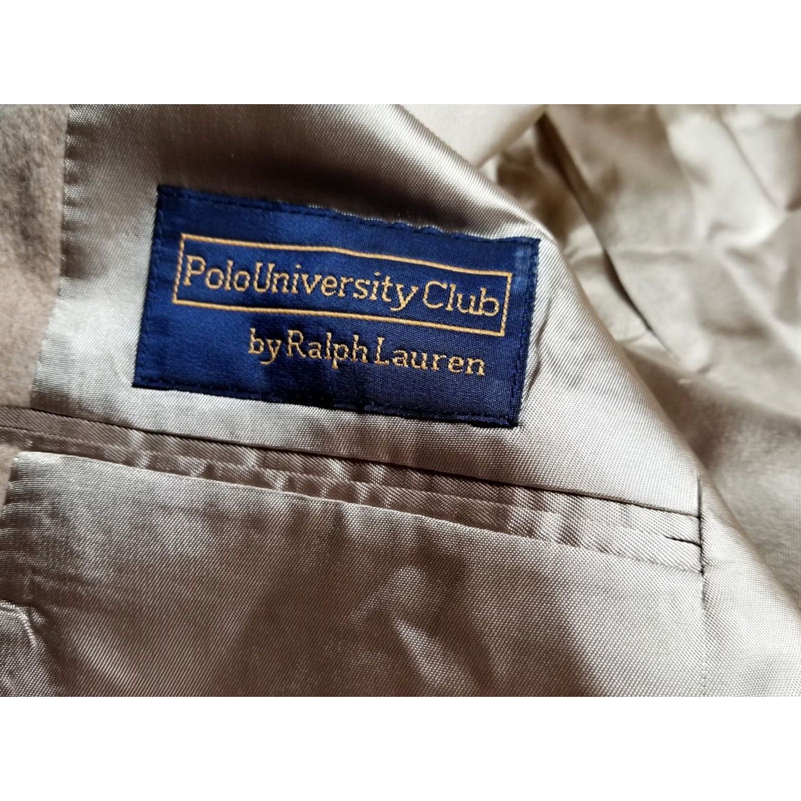 Ralph Lauren Ralph Lauren POLO University Blazer Jacket Men Camel Hair Sports Coat 40R Tan Long Solid Two Button Size US L / EU 52-54 / 3 - 3 Thumbnail